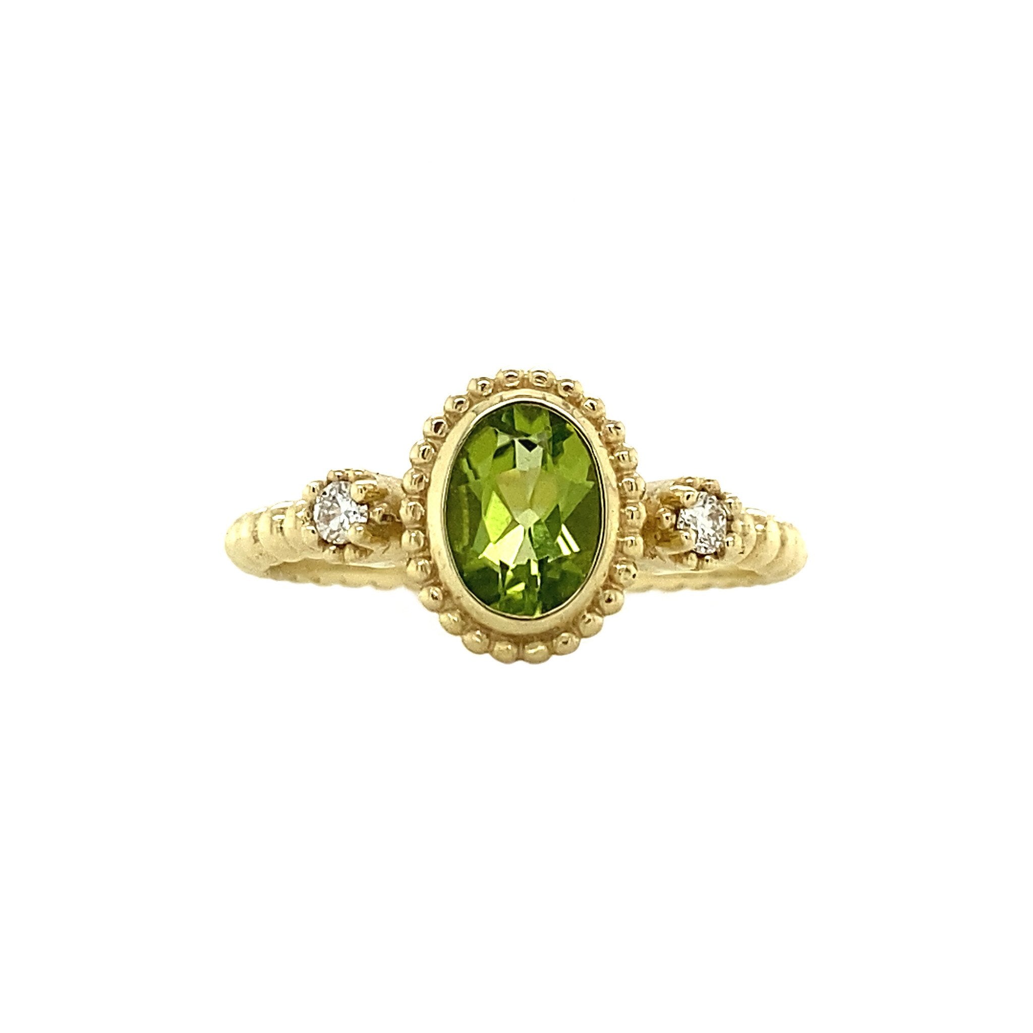 Pattie ring 14 krt - lime