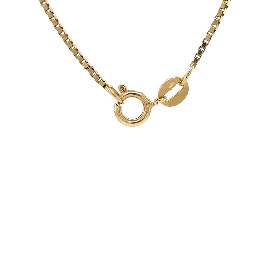 Gouden vintage venetiaan lengtecollier 14 krt