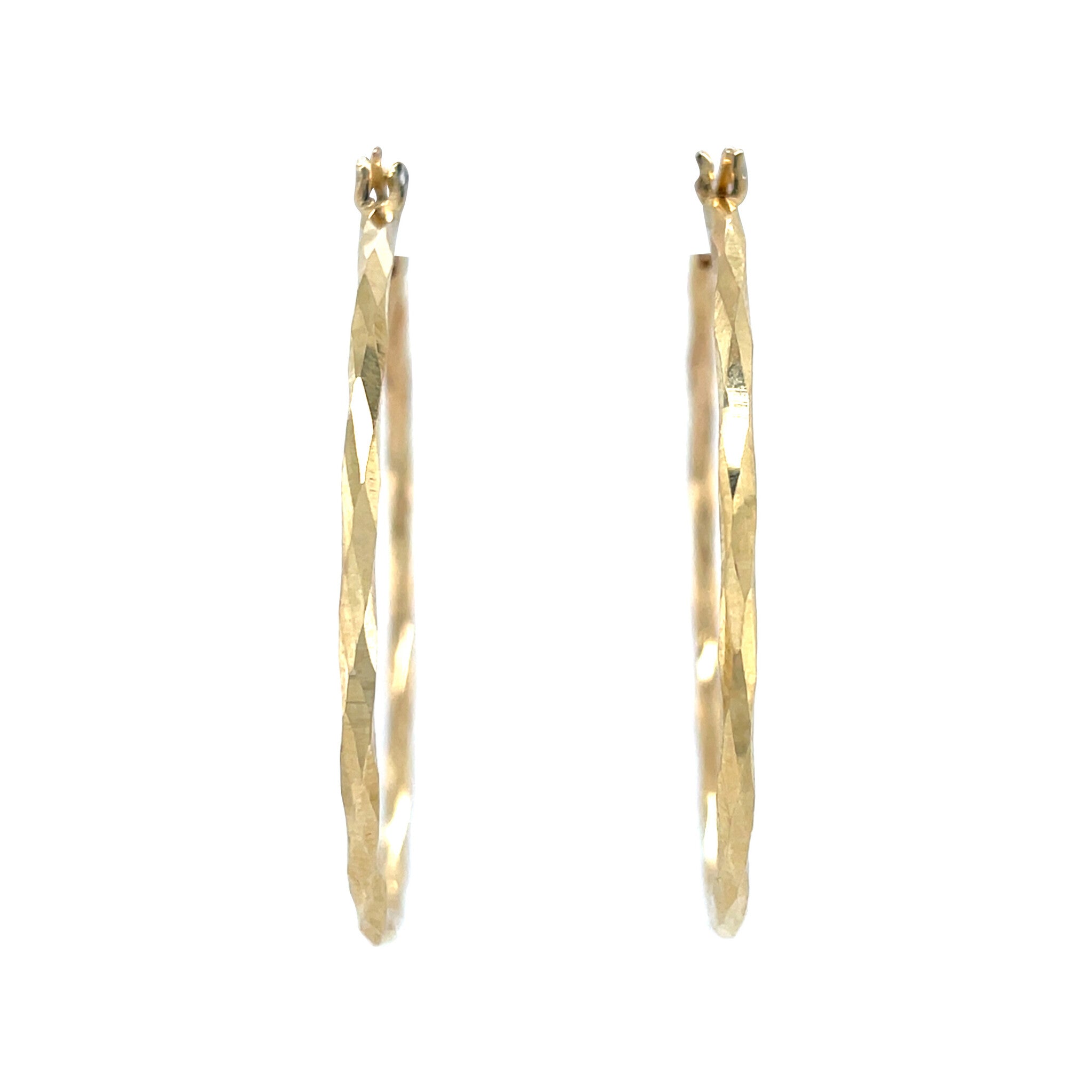 Fantasy hoop earrings 9 ct