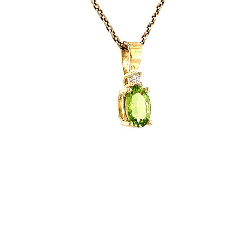 Grace pendant 14 krt - Lime