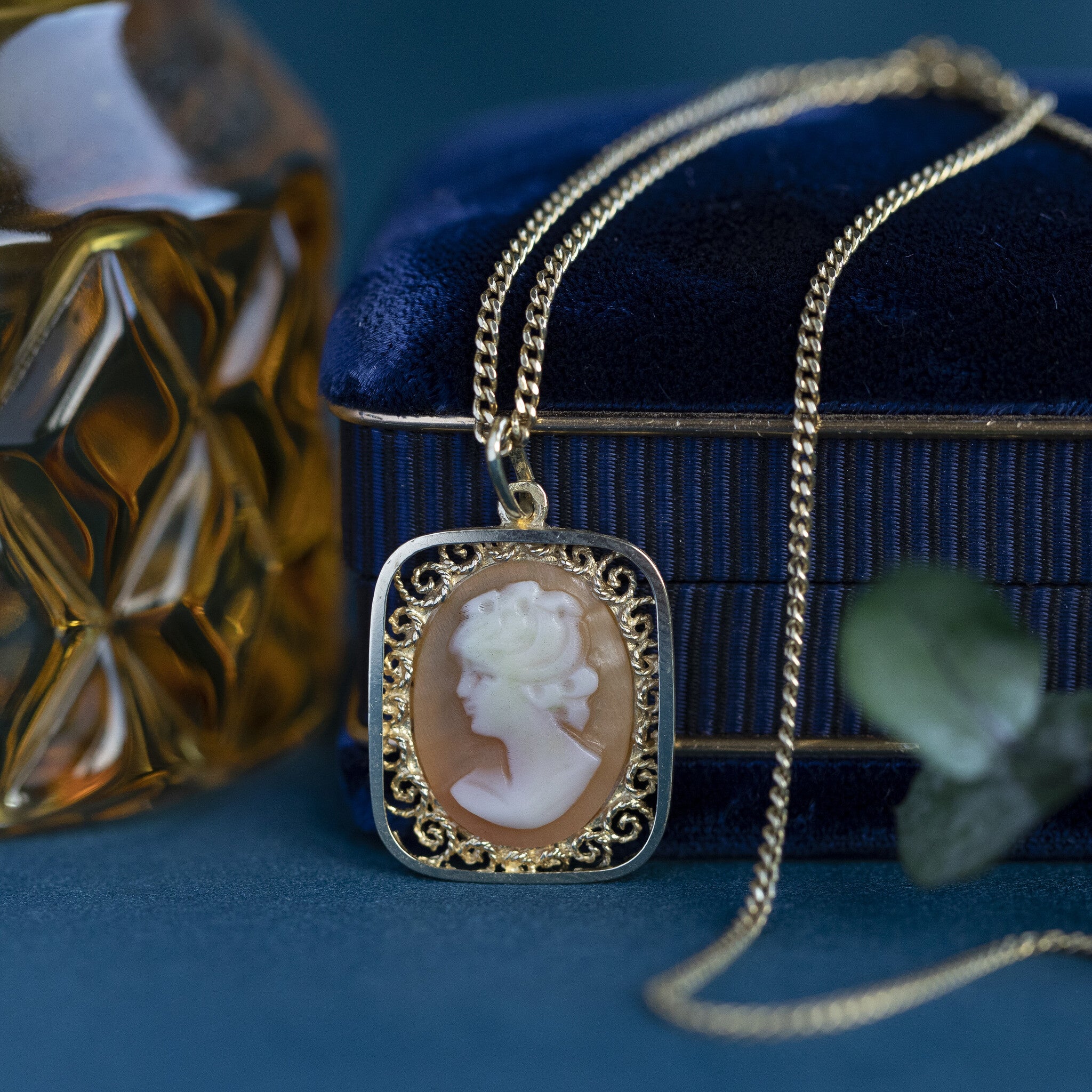 Gouden hanger met camee 14 krt