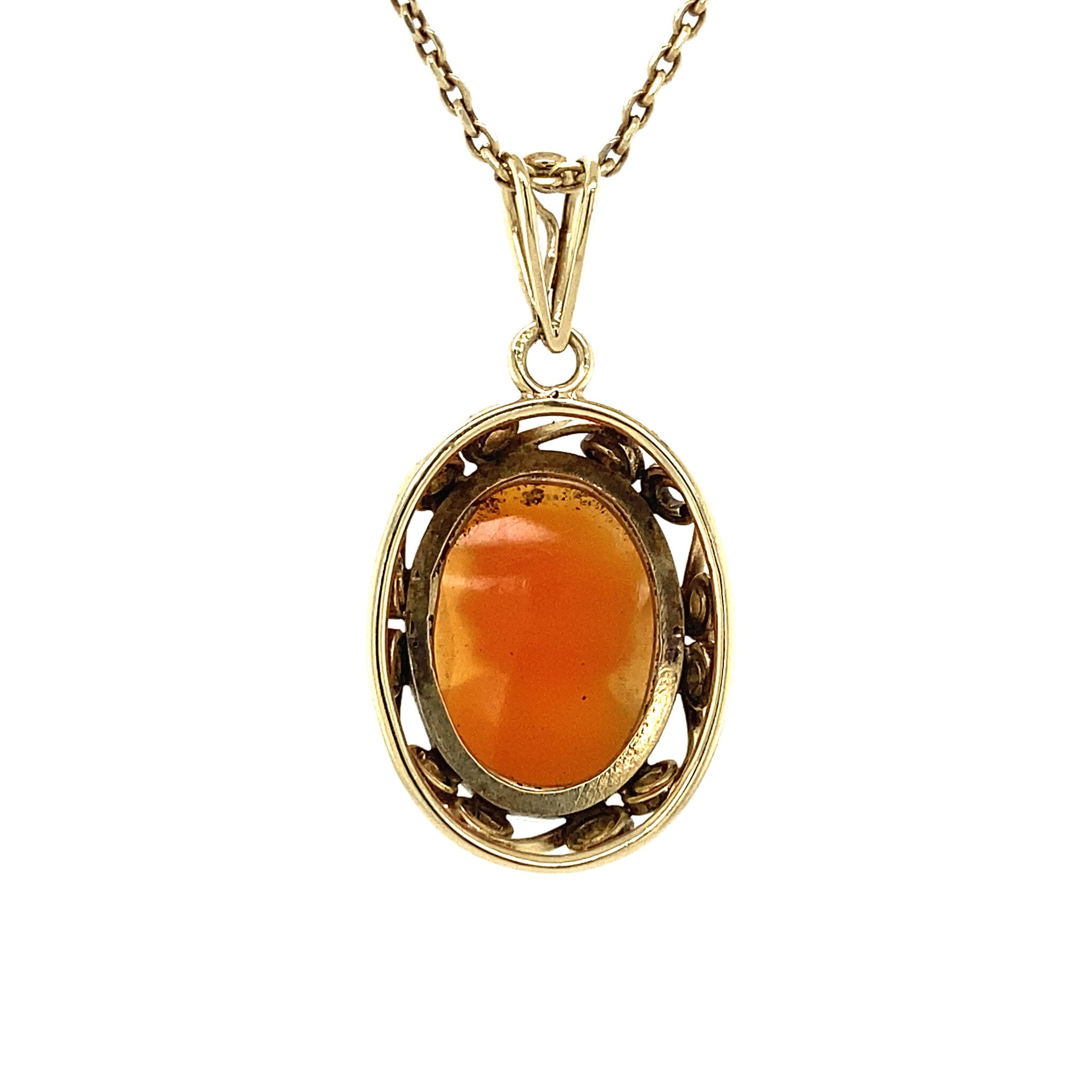 Gouden hanger met camee 14 krt