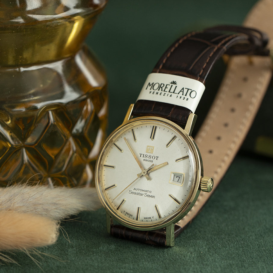 Vintage Tissot Seastar Seven horloge 14 krt