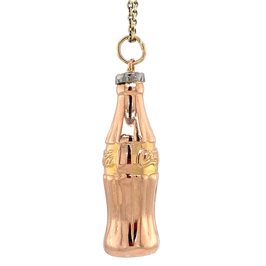 Gouden vintage Coca Cola hanger 14 krt