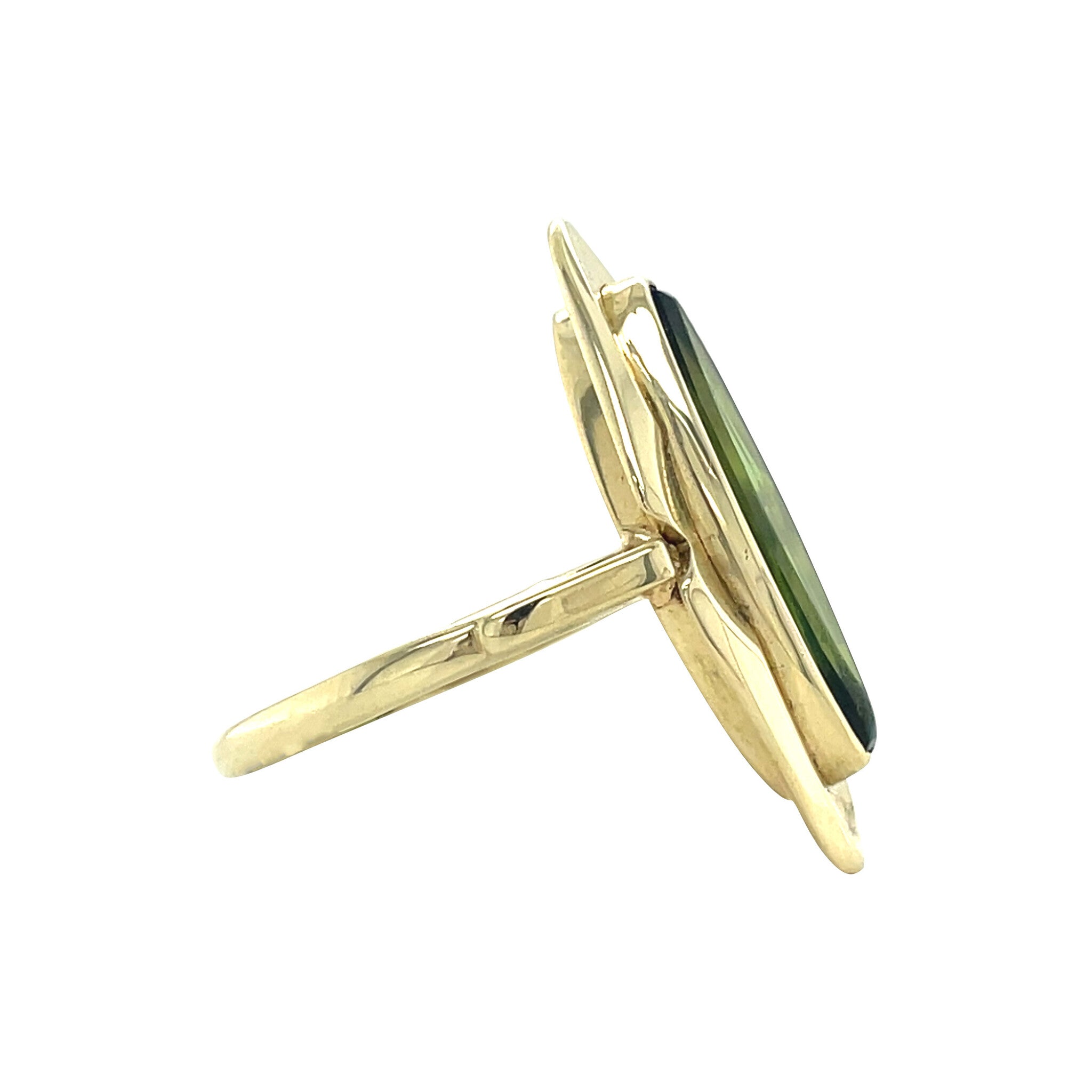 Vintage gold ring with spinel, 14 kt