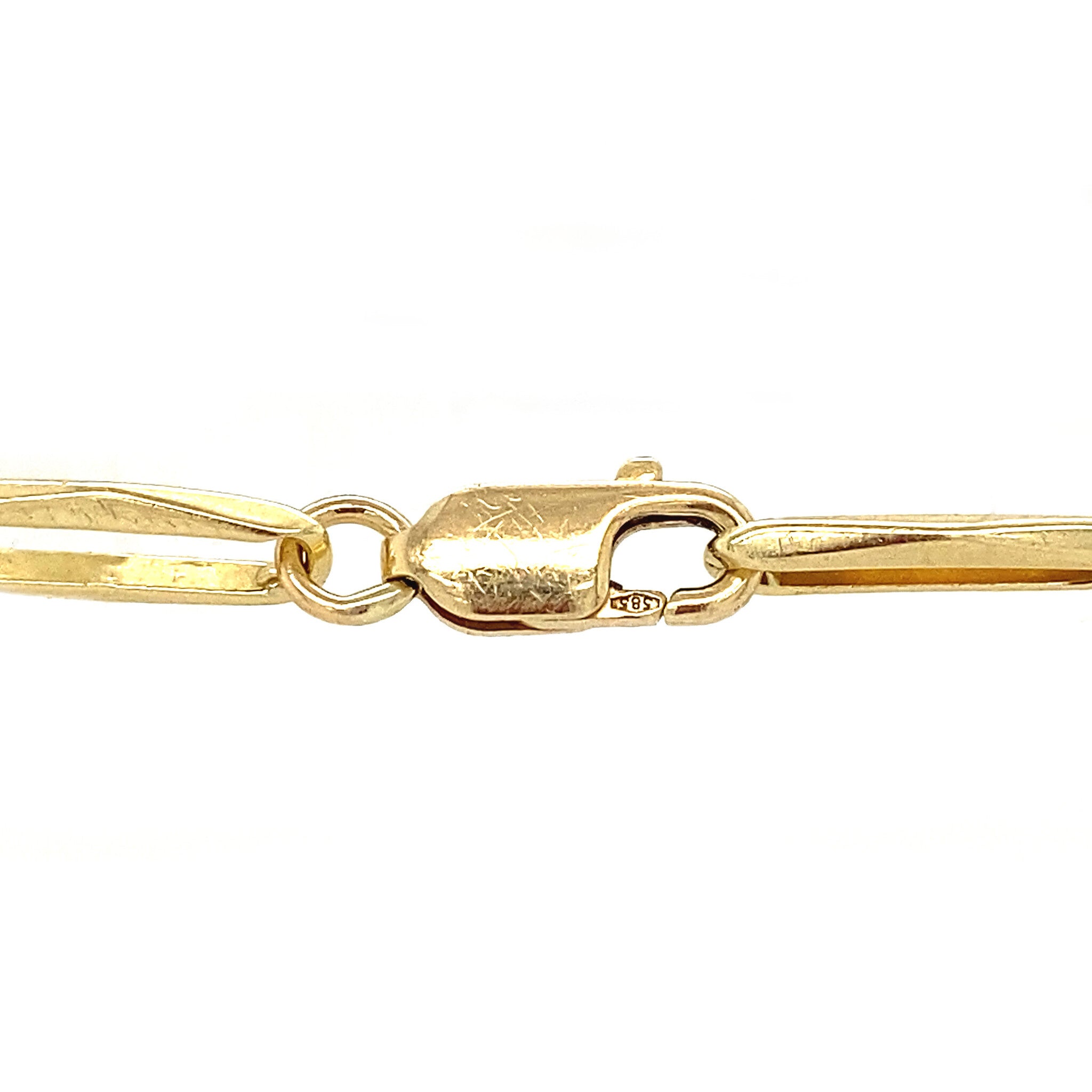 Vintage gouden Closed for ever armband 14 krt