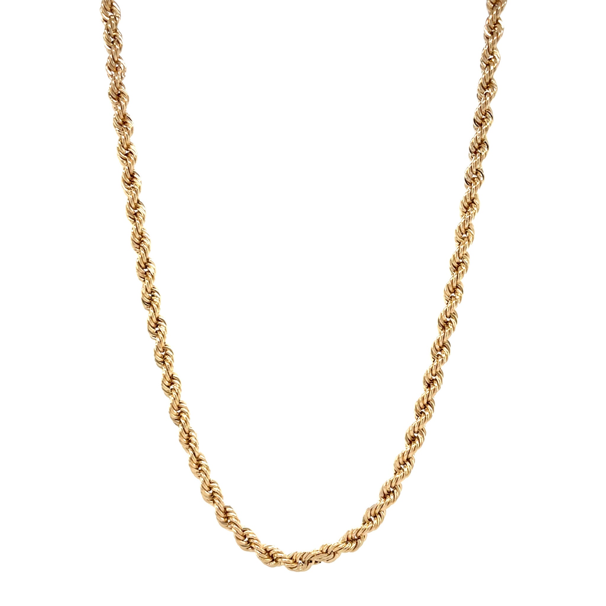 Gouden vintage koord collier 14 krt