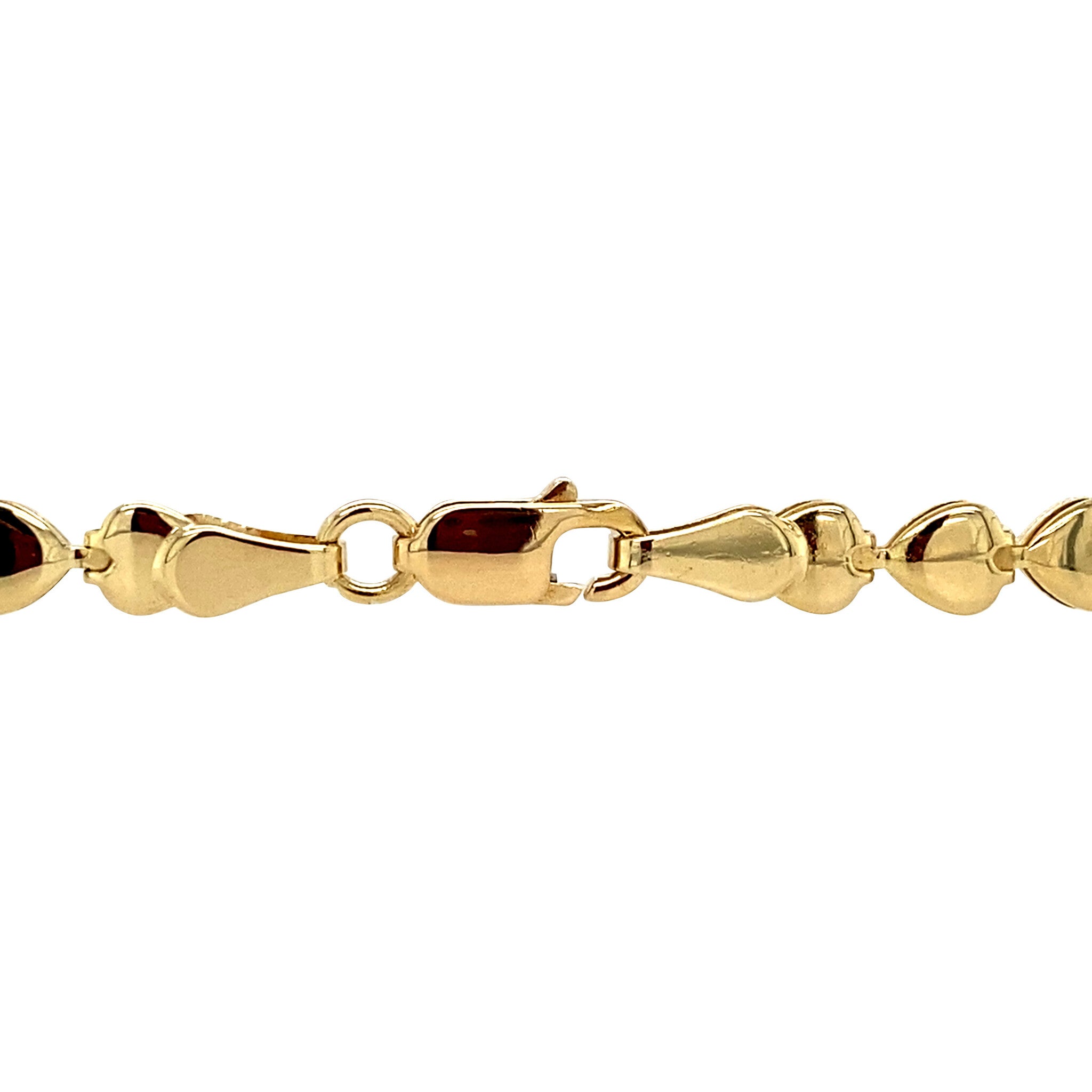 Gouden vintage armband met kleursteen en zirkonia 18 krt