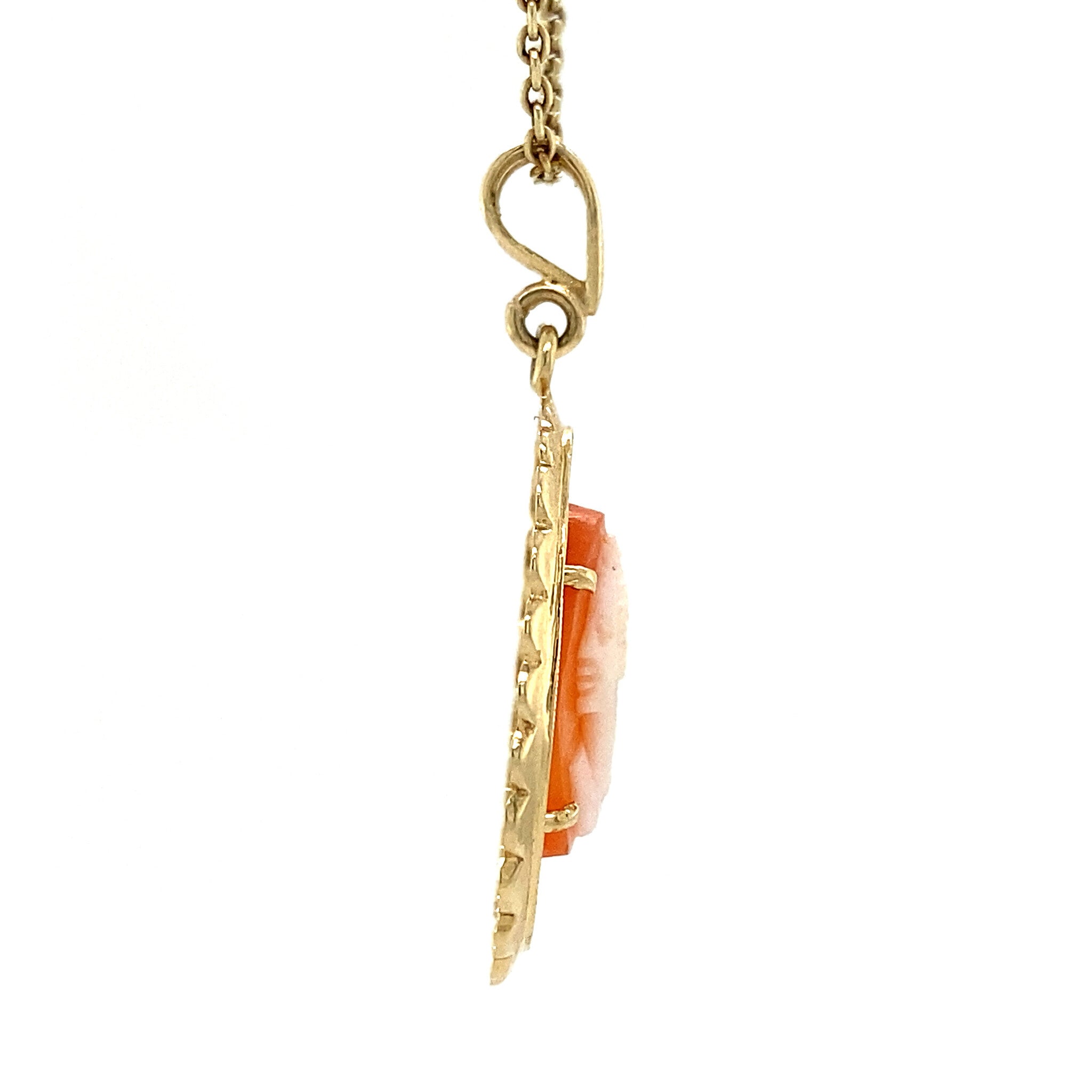 Gouden hanger met camee 14 krt