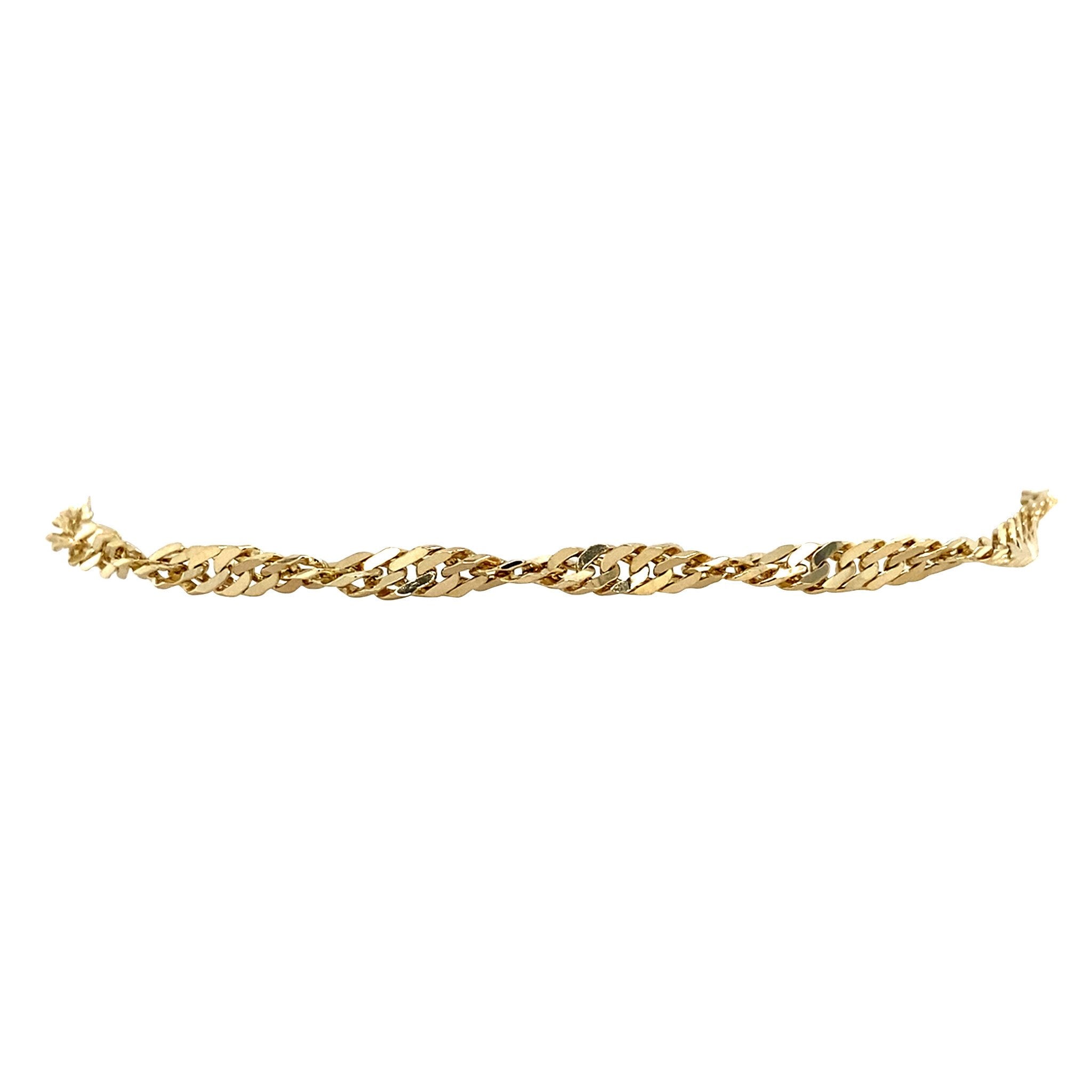 Vintage 14 kt gold Singapore bracelet