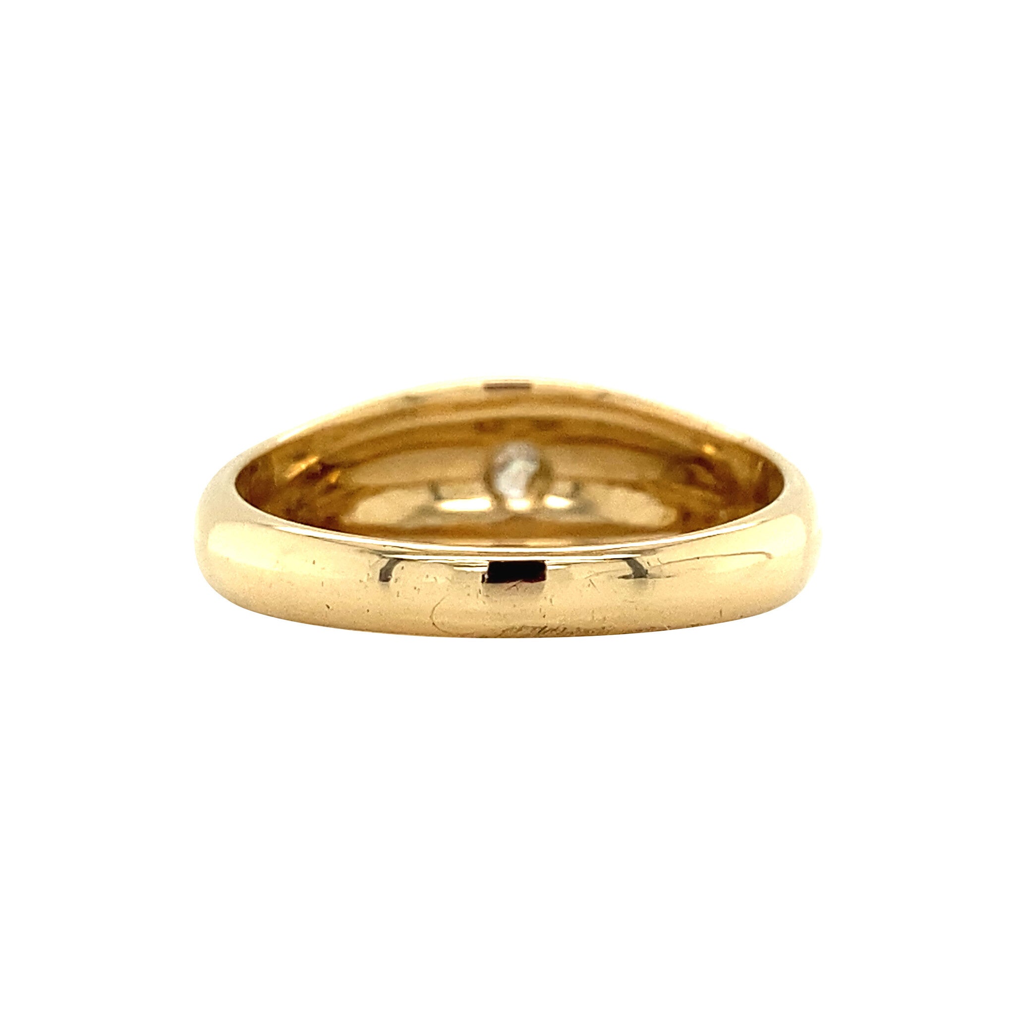 Gouden ring met diamant 18 krt