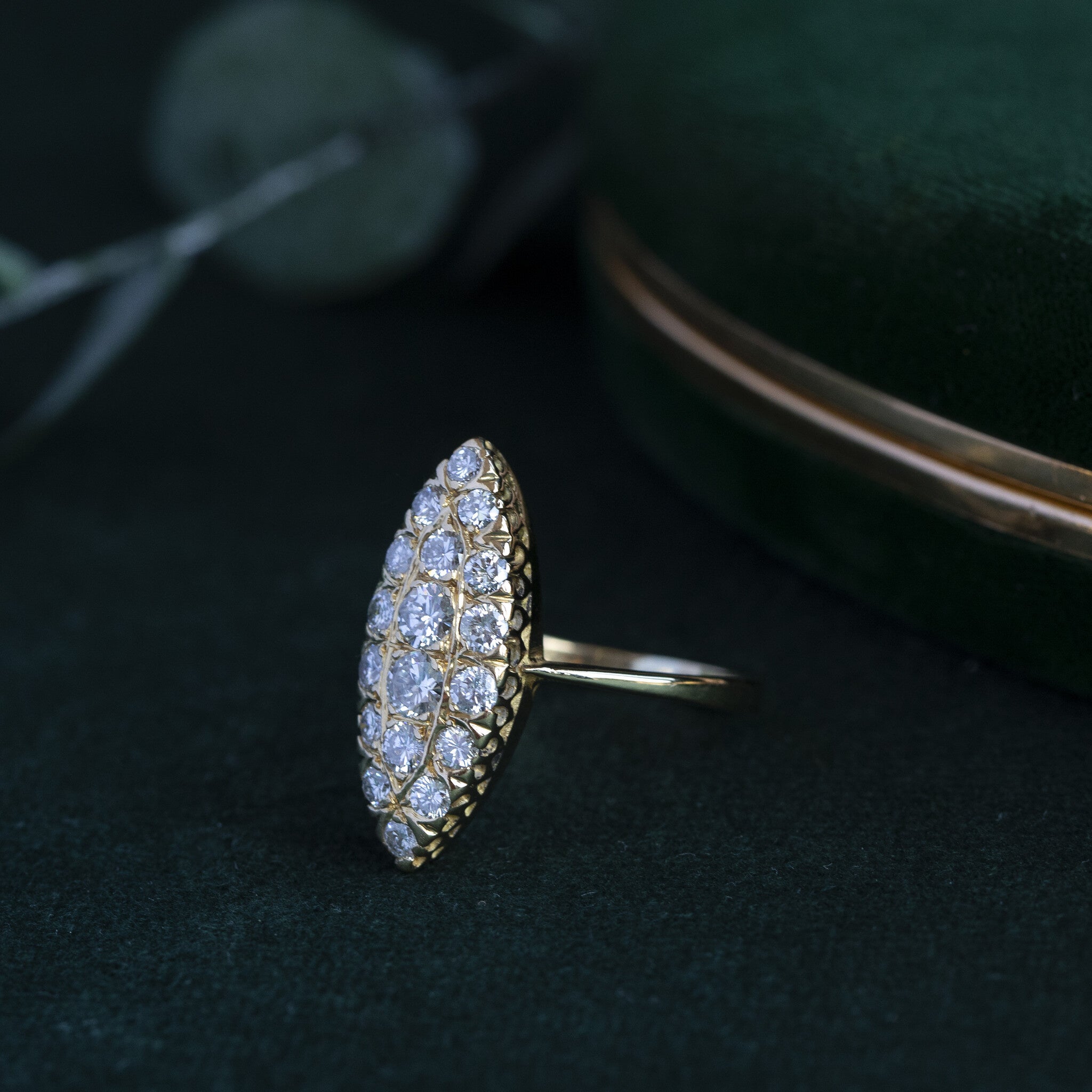 Gouden ring met diamant 18 krt