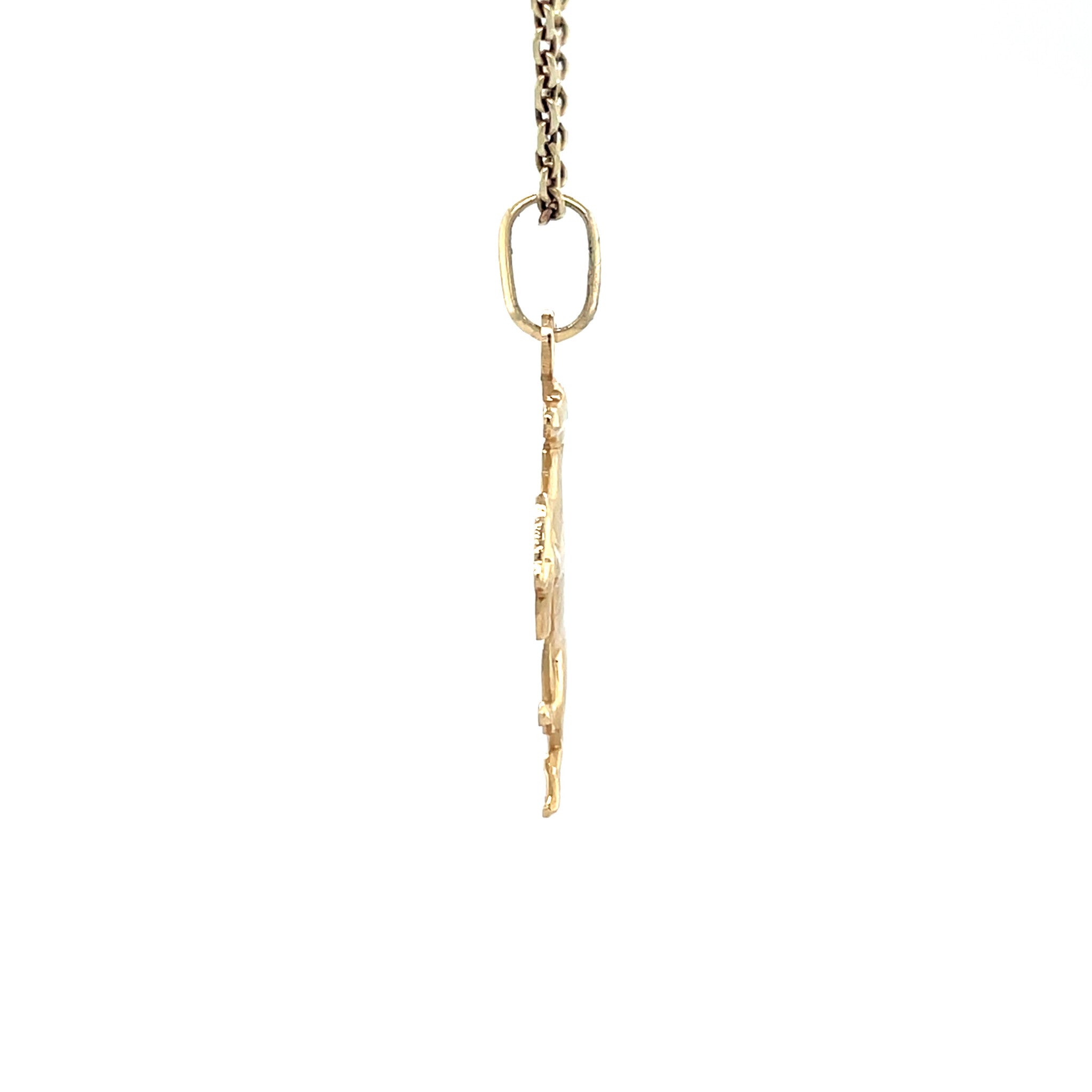 Vintage gold horse pendant 14 kt