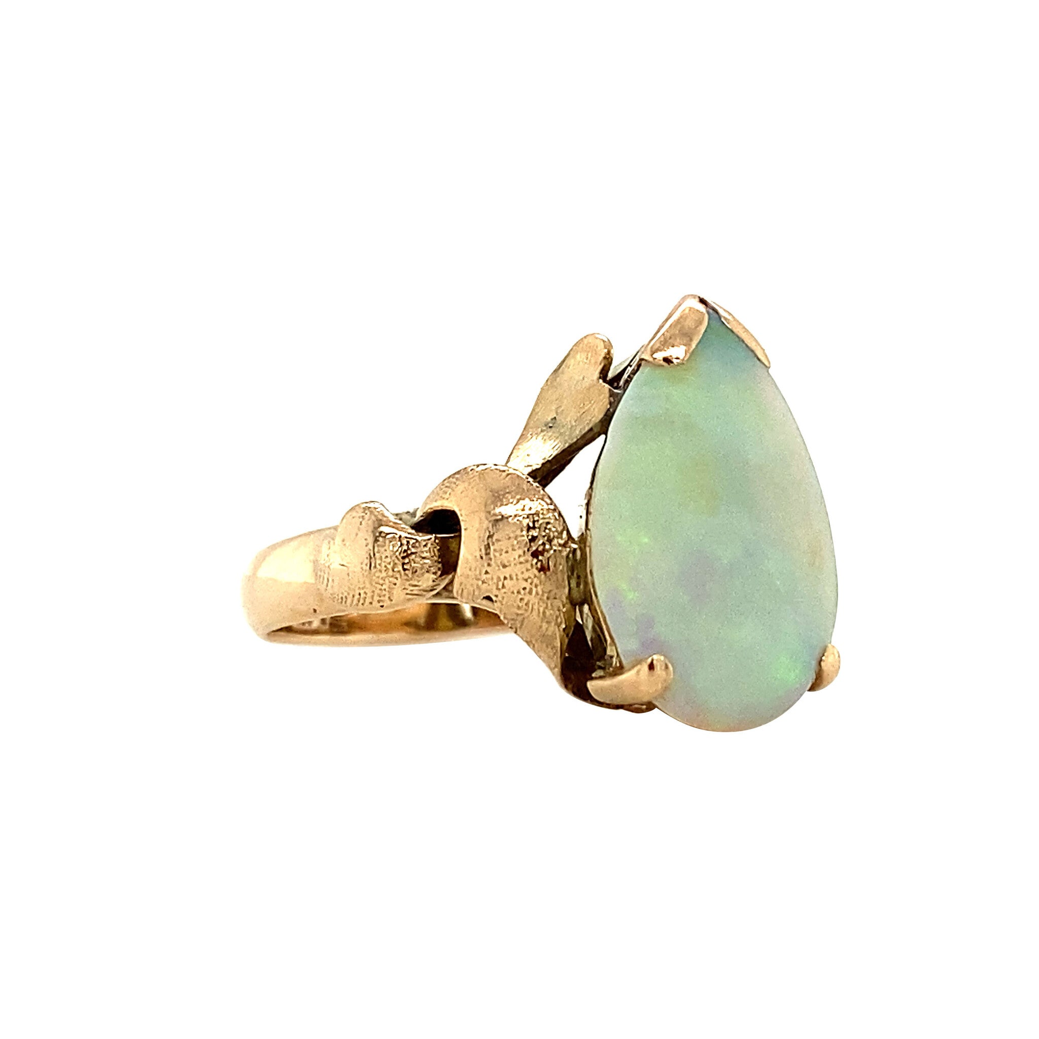 Ring met opaal 12 krt