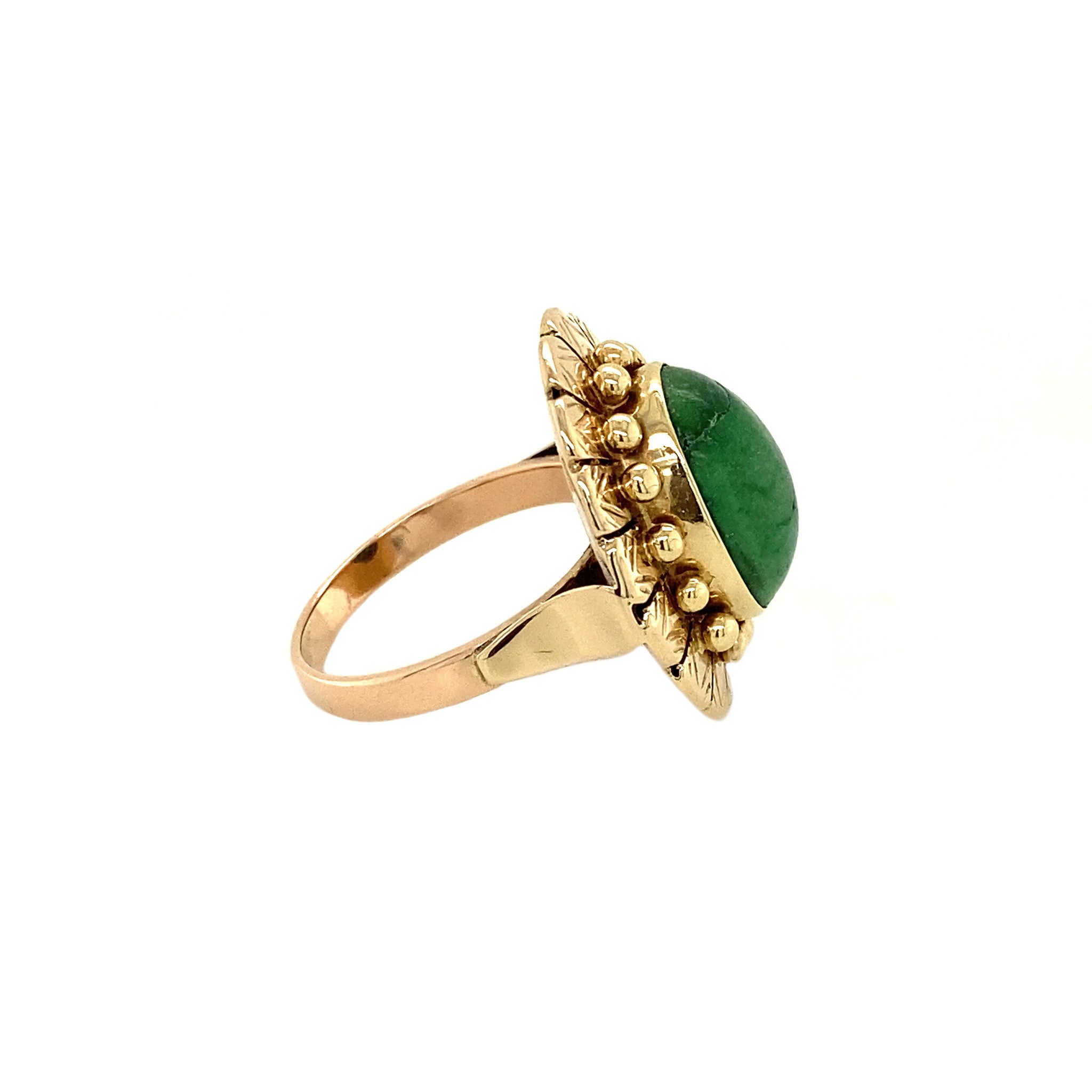 Gouden ring met Turkoois 14 krt