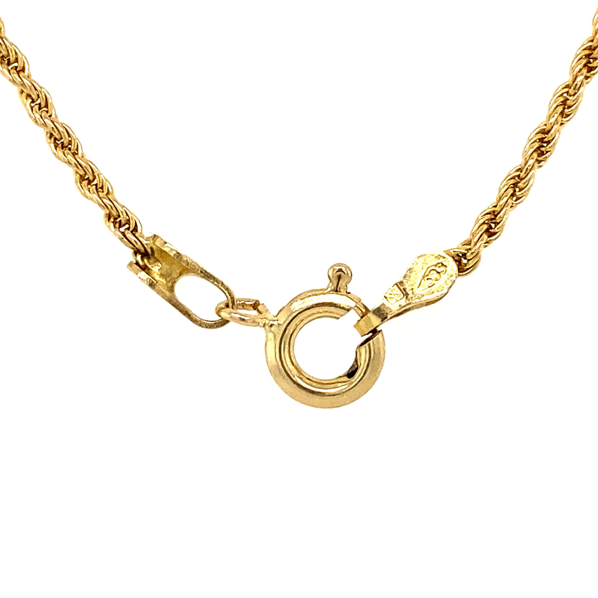 Gouden koord collier 14 krt