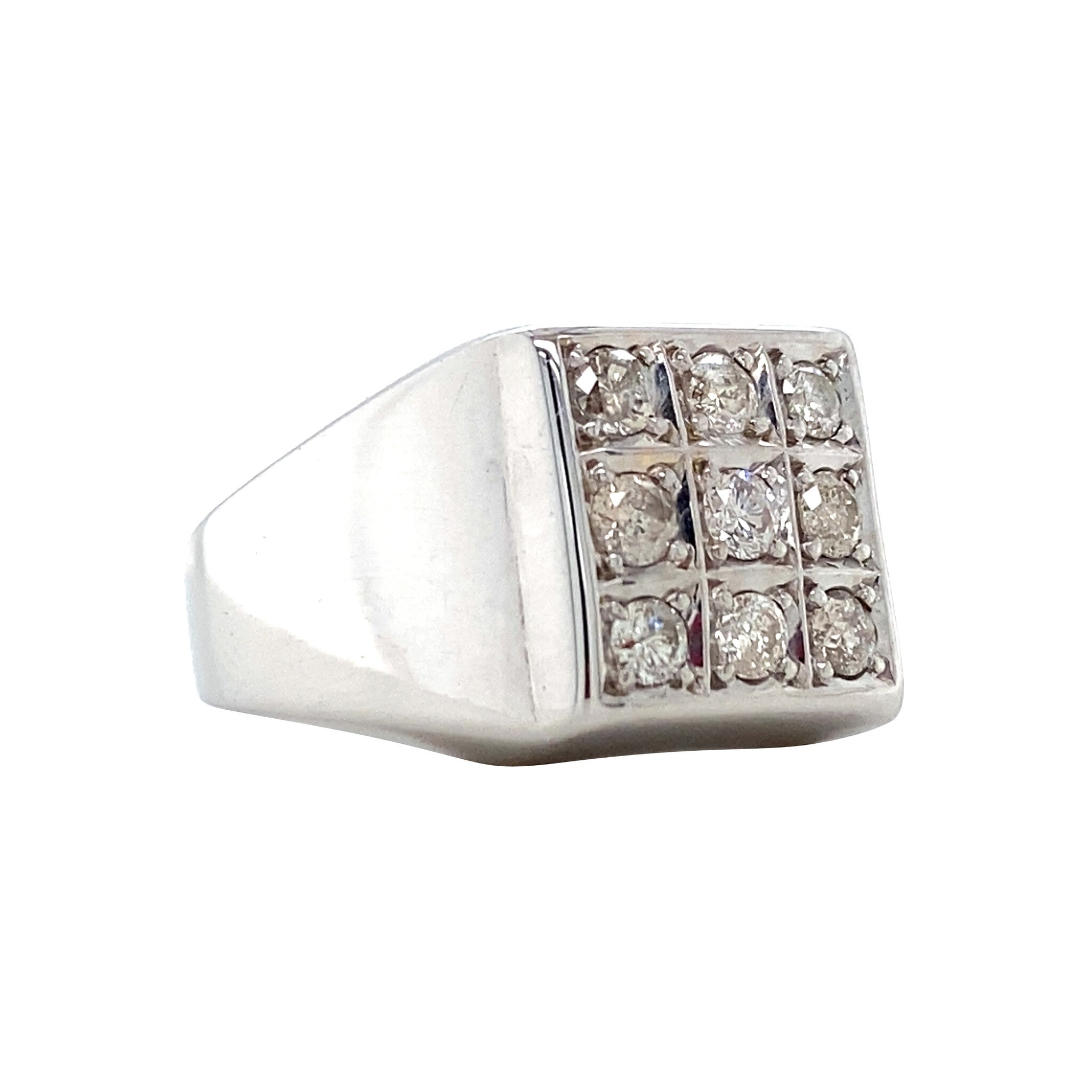 Vintage ring with diamond 10 kt