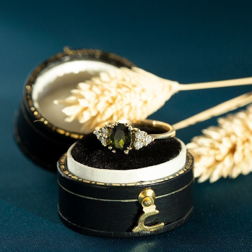 Audrey ring 14 kt - Forest