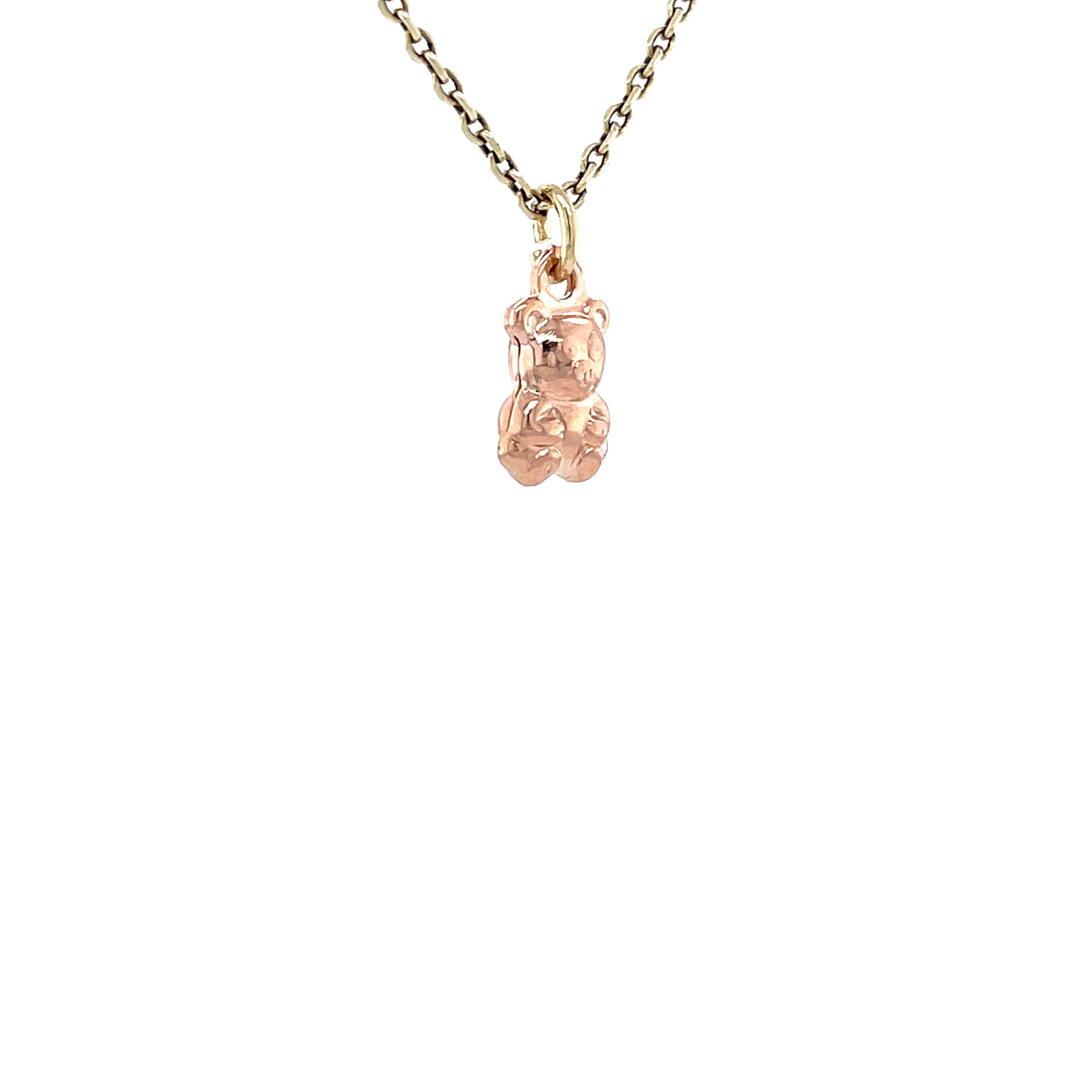 Roségouden vintage beer hanger 14 krt