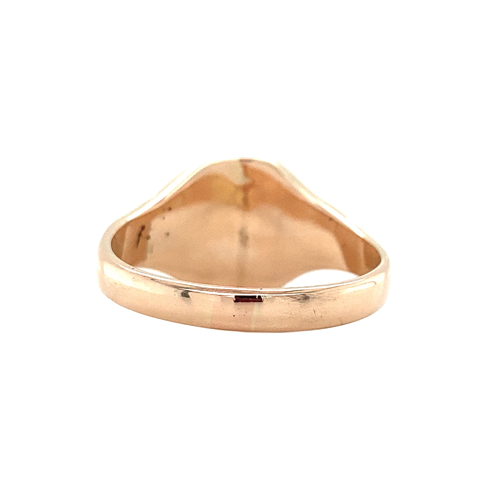 Roségouden zegelring 14 krt