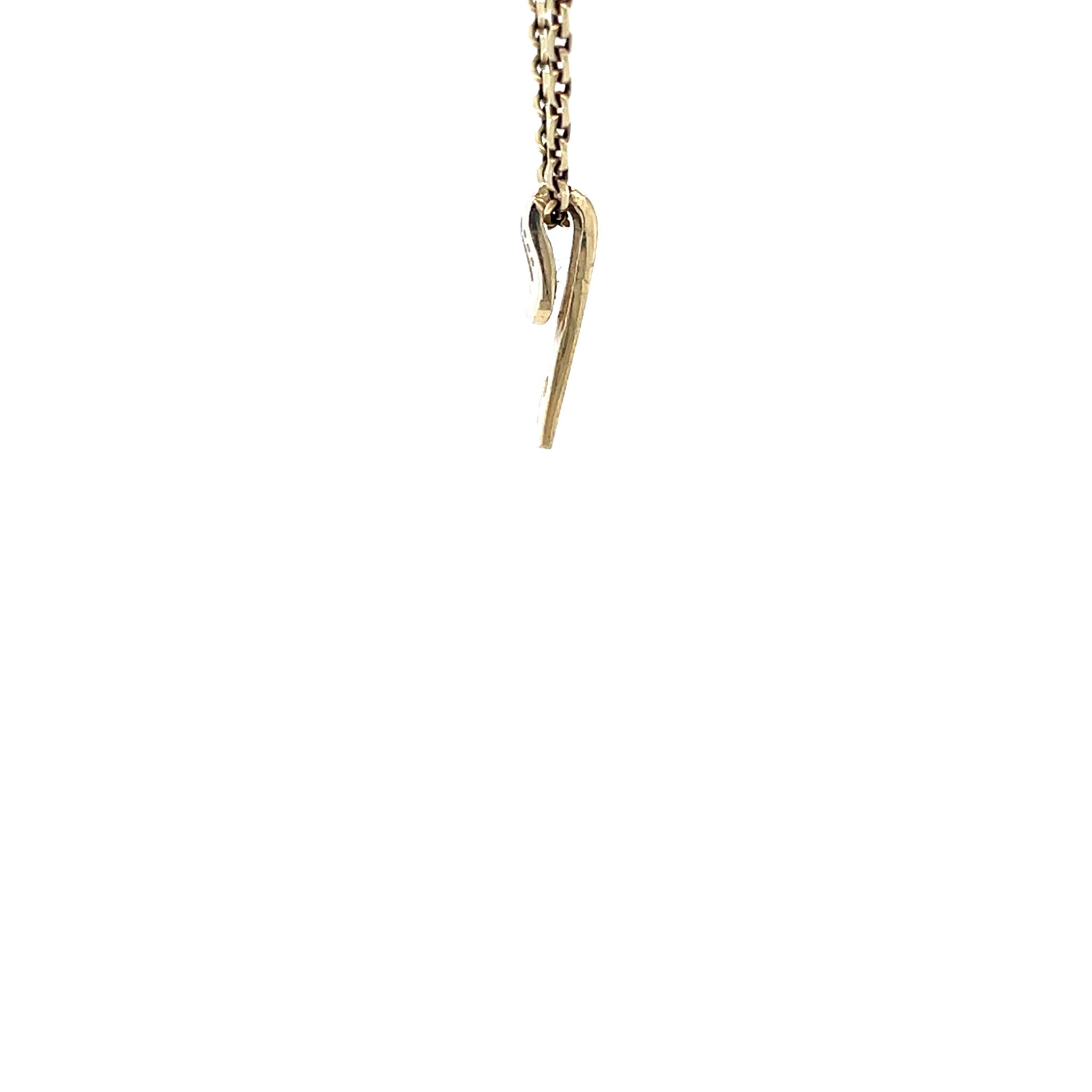 Vintage gold pendant with diamond, 14 kt