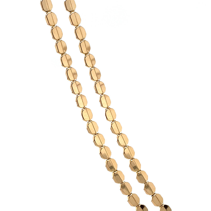 Gouden vintage fantasie collier 14 krt