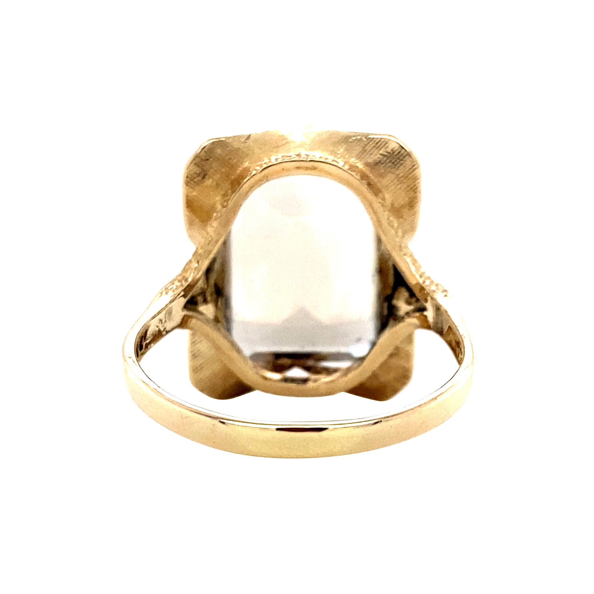 Ring met rookkwarts 9 krt