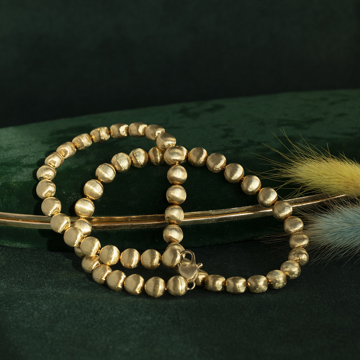 Gouden fantasie collier 18 krt