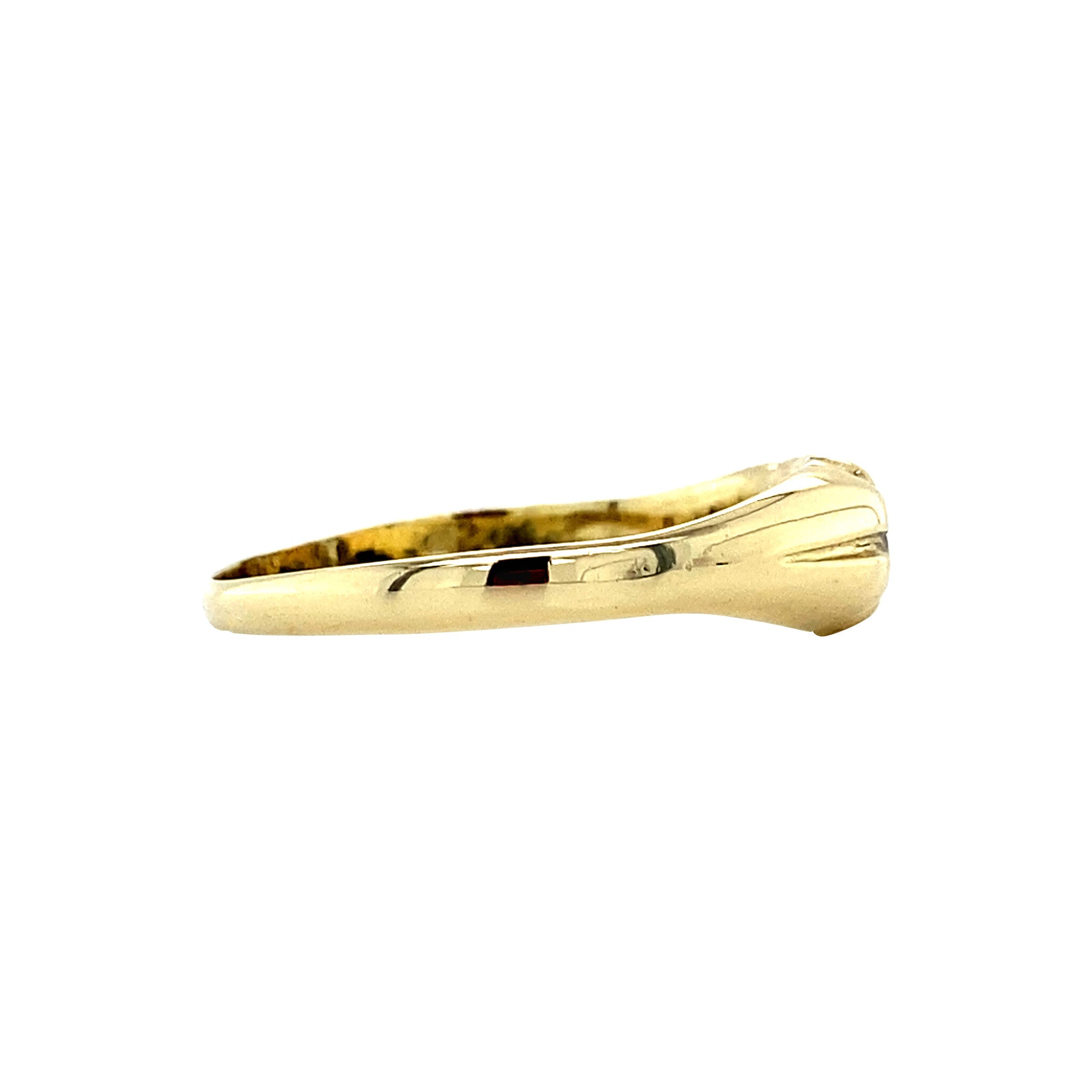 Gouden ring met zirkonia 14 krt