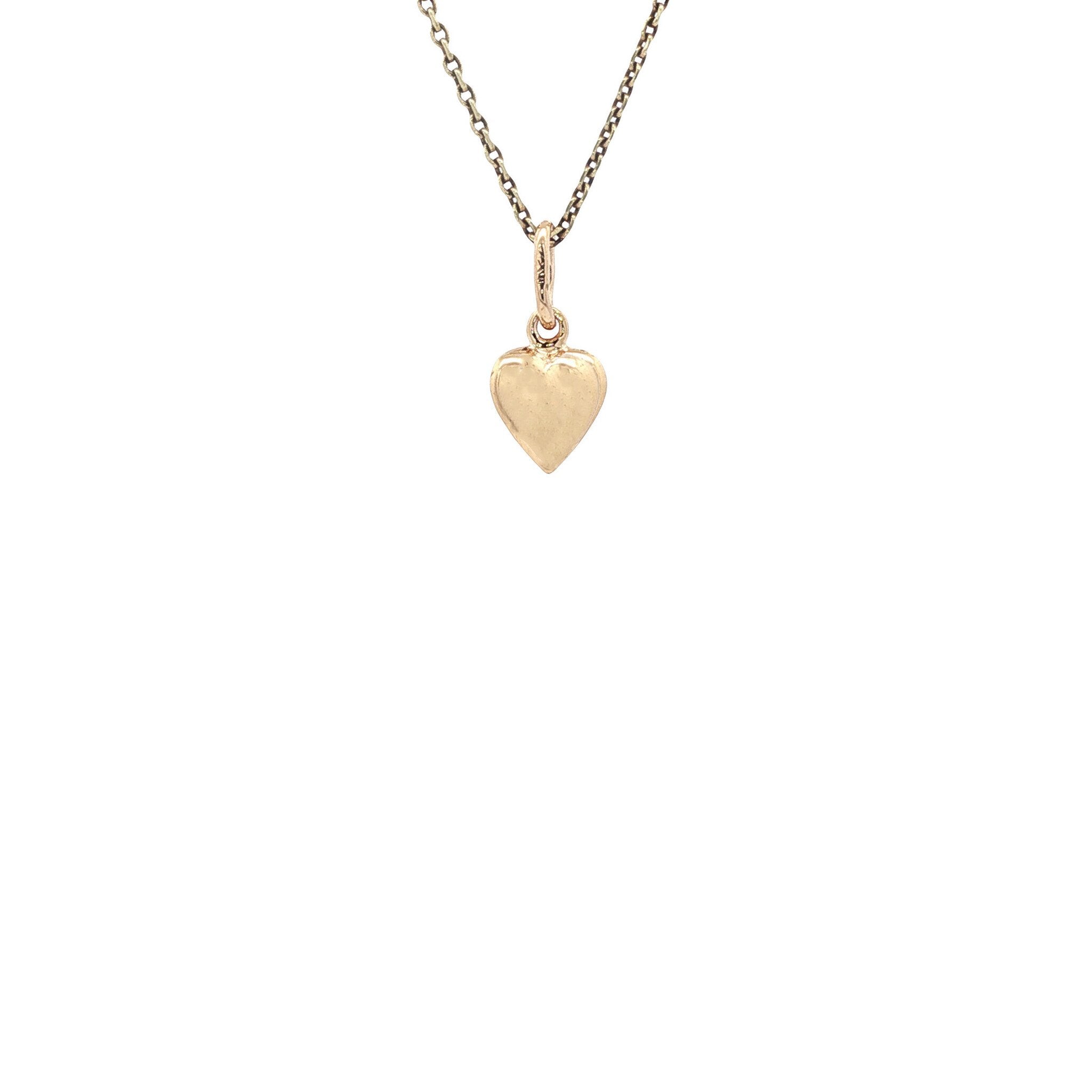 Gouden hart hanger 14 kt