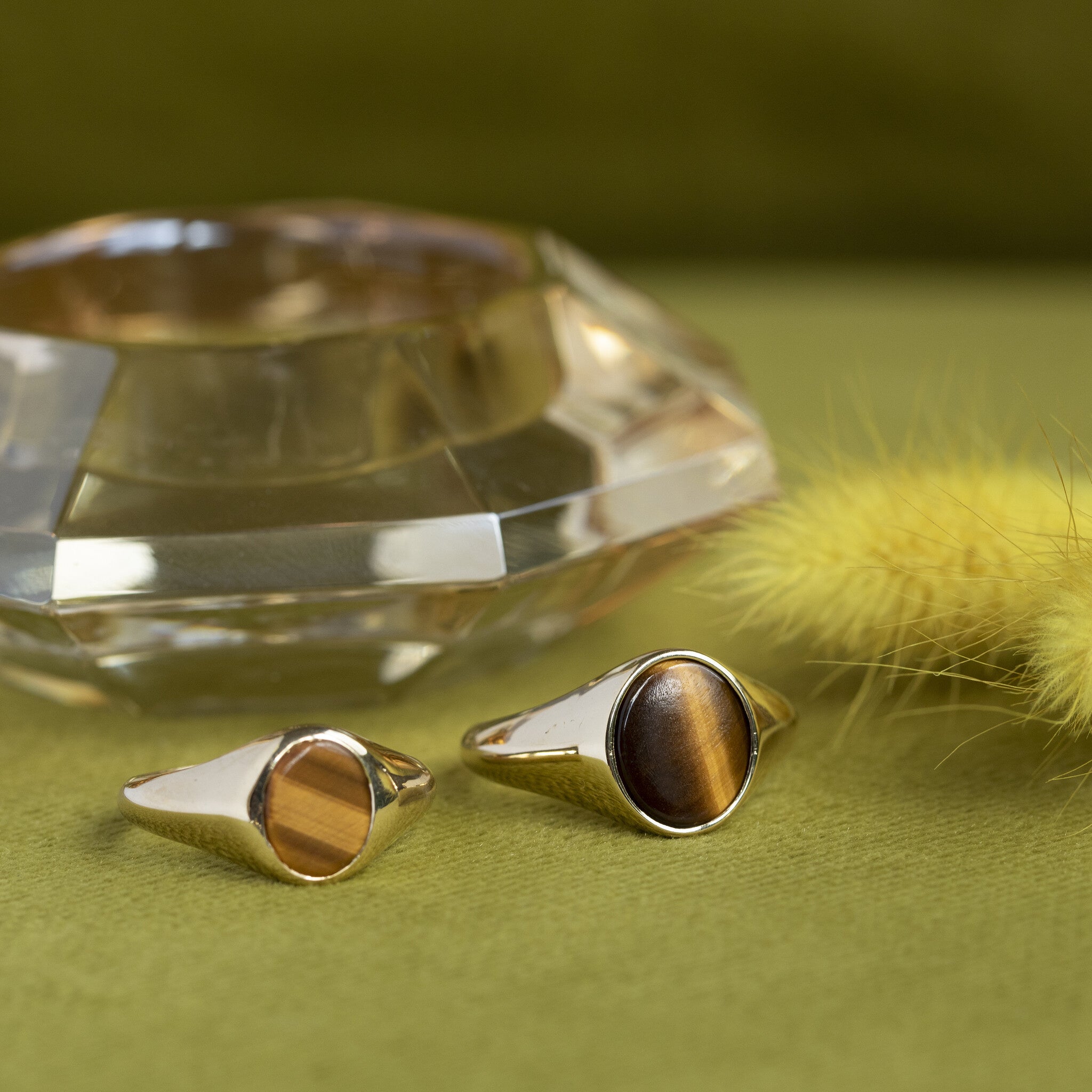 Twiggy ring 925 - Tiger Eye