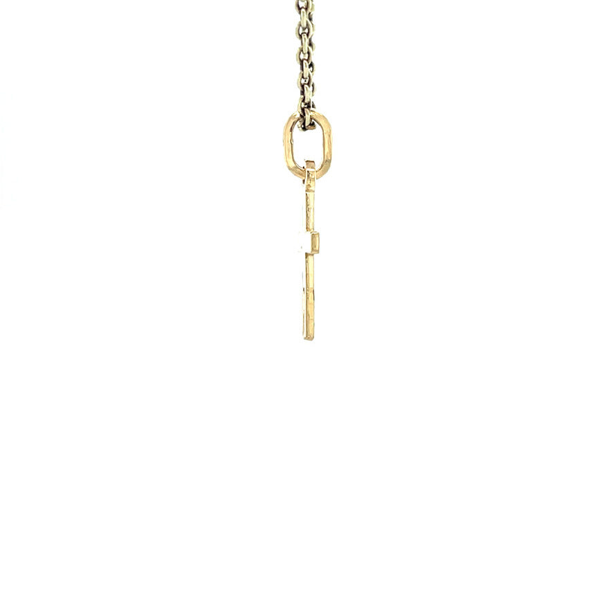 Gouden vintage kruis hanger 18 kt