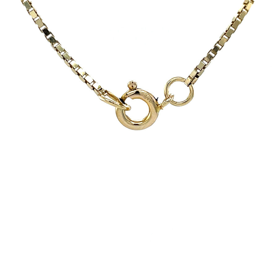 Gold vintage venetian necklace 14 kt