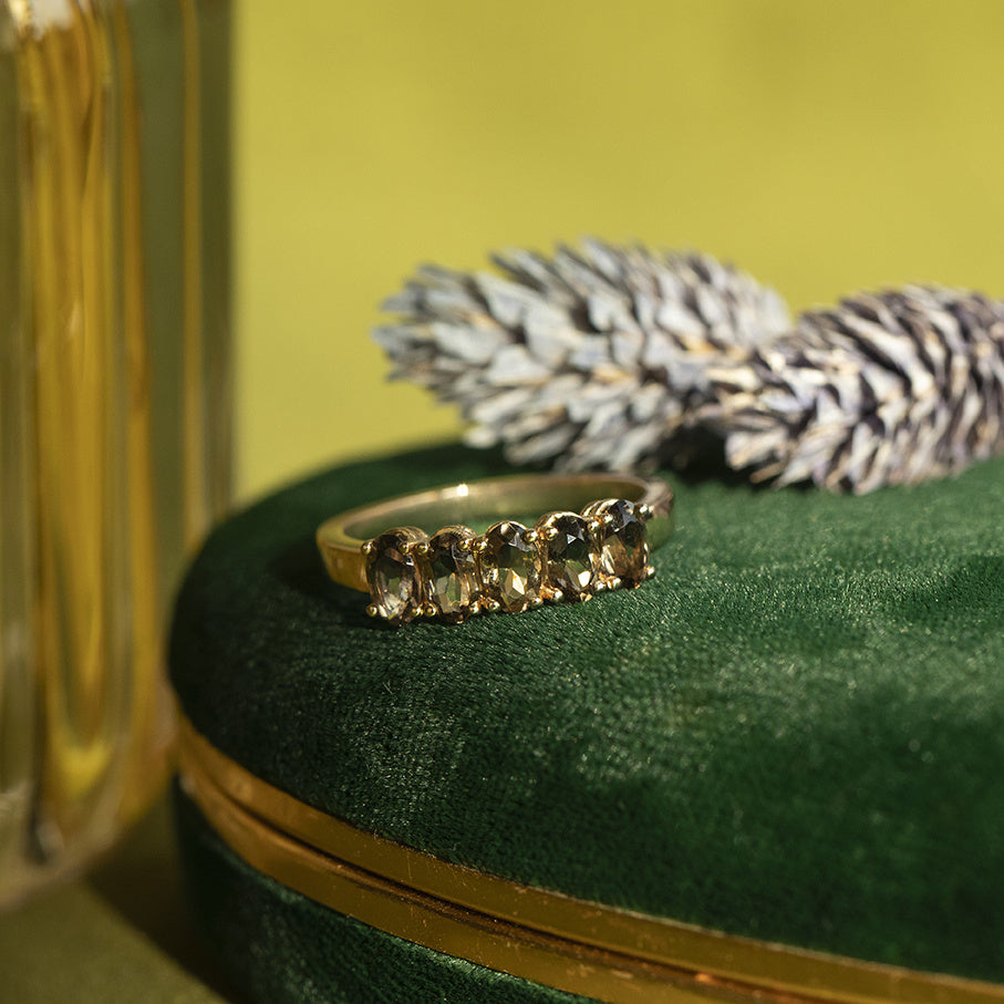 Josephine ring 14 krt - Solid rock