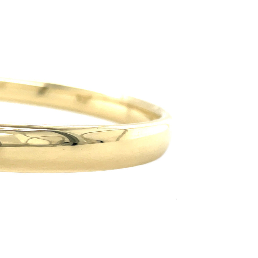 Geelgouden gladde vintage bangle 14 krt