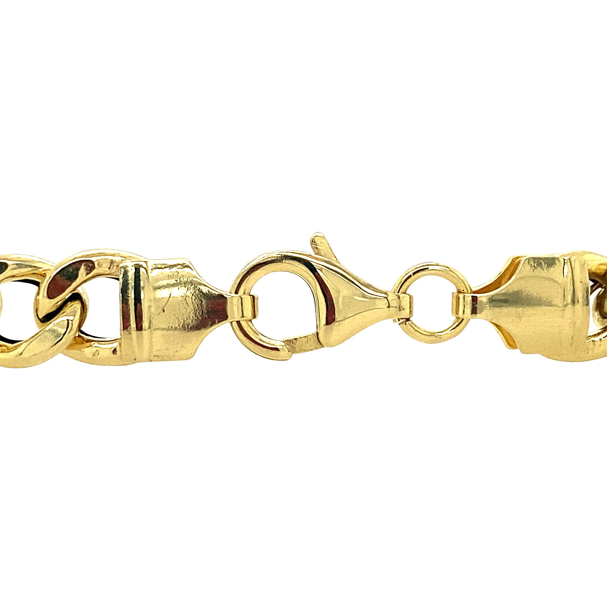 Gouden armband gourmet 19.5 cm 14 krt