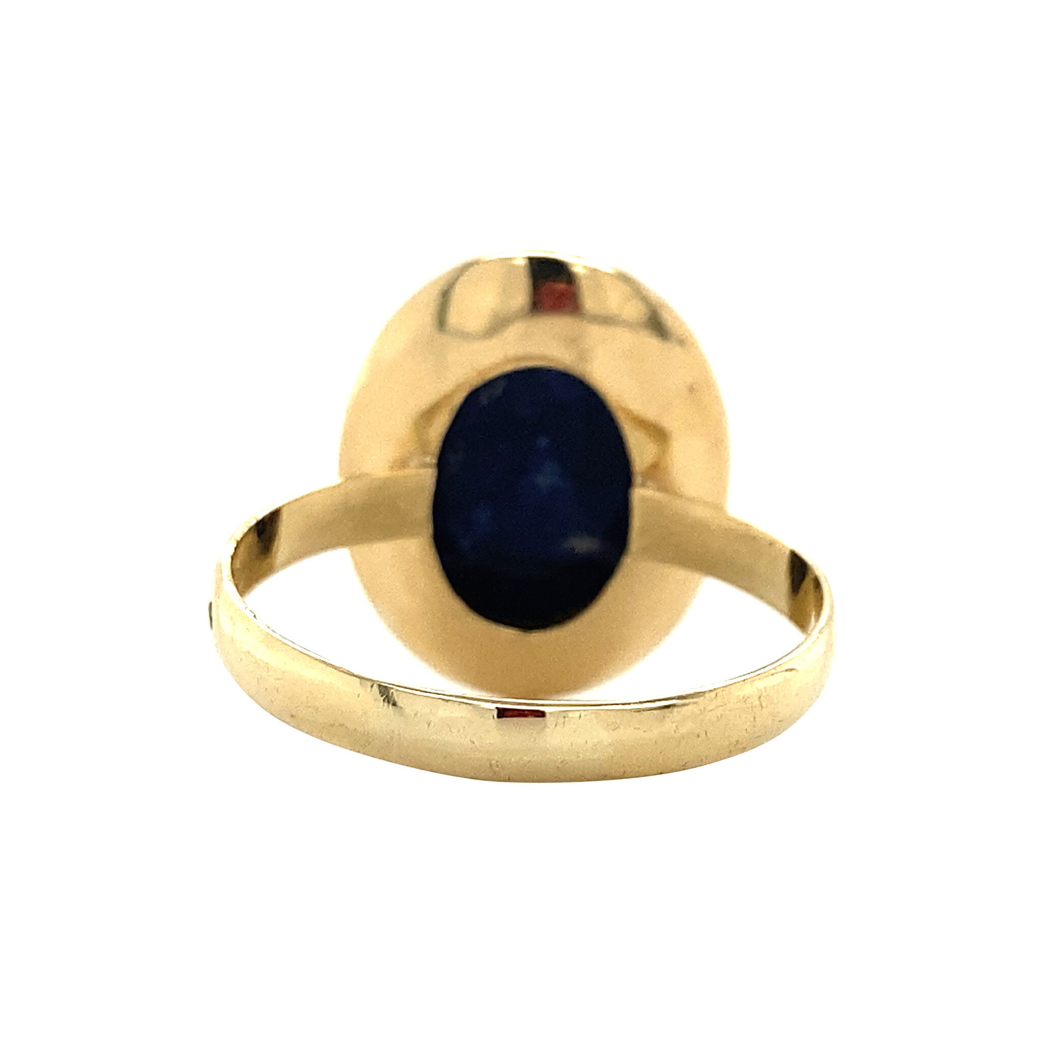 Gold ring with sodalite 14 kt