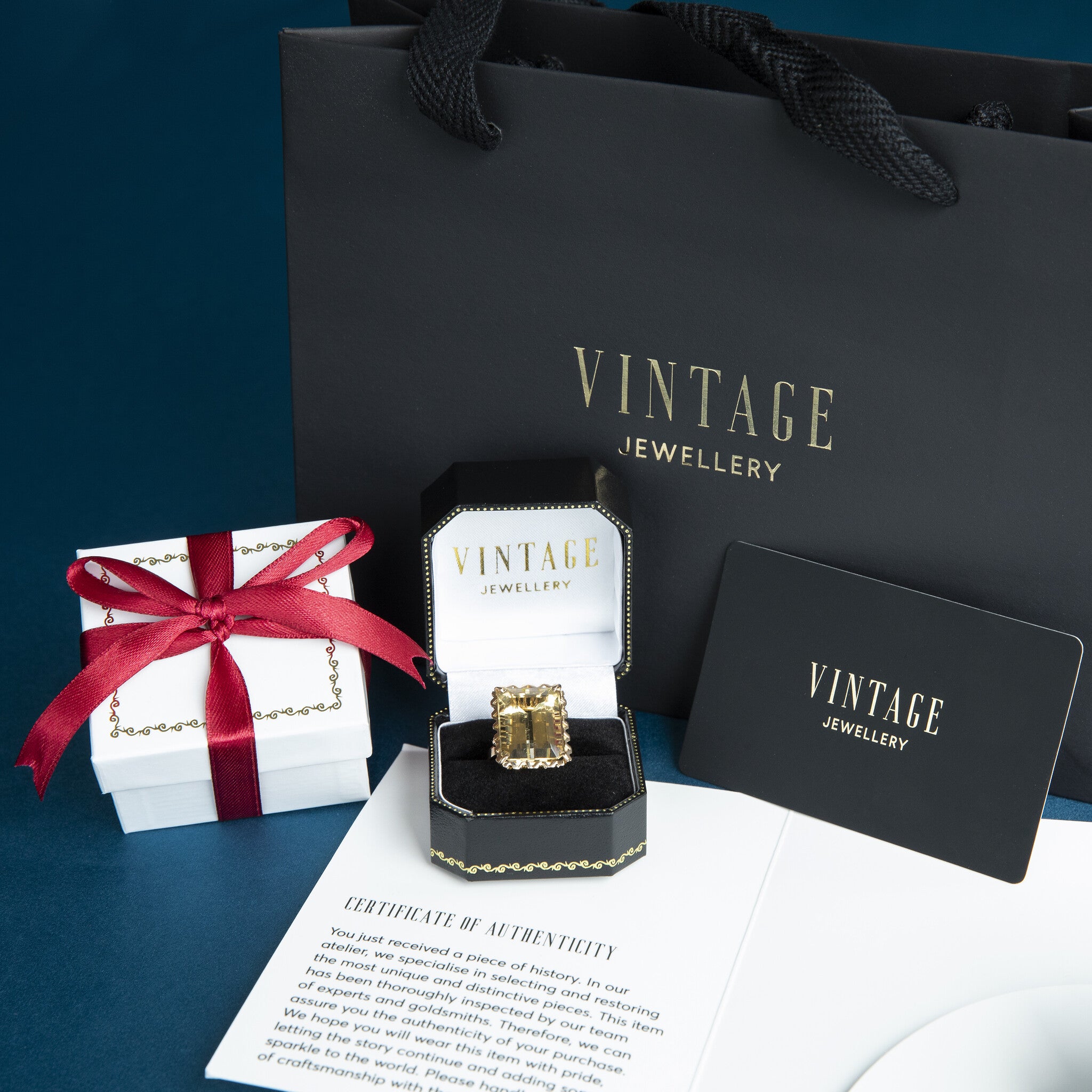 Gouden ring met amazoniet 14 krt