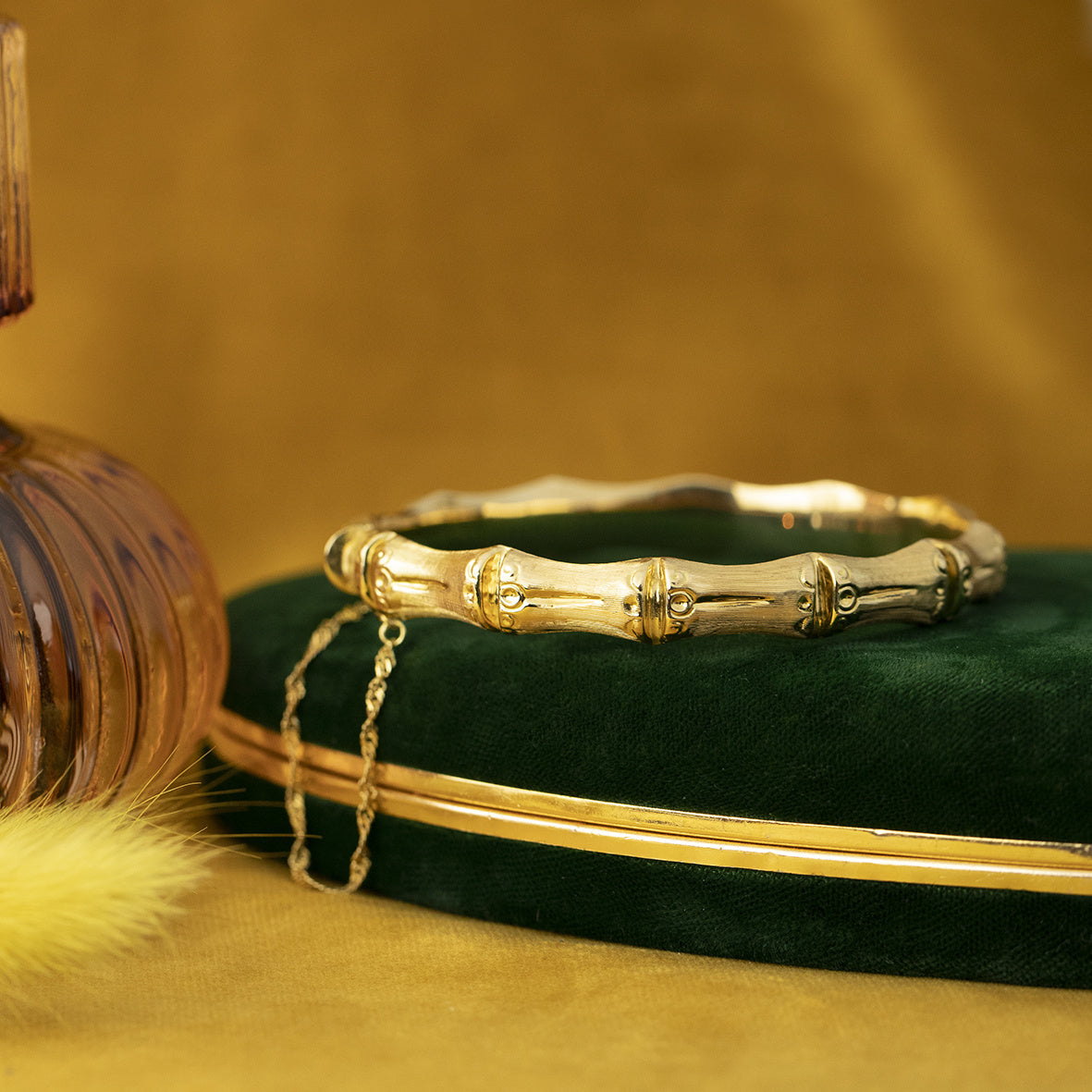 Gold bangle bamboo 18 krt