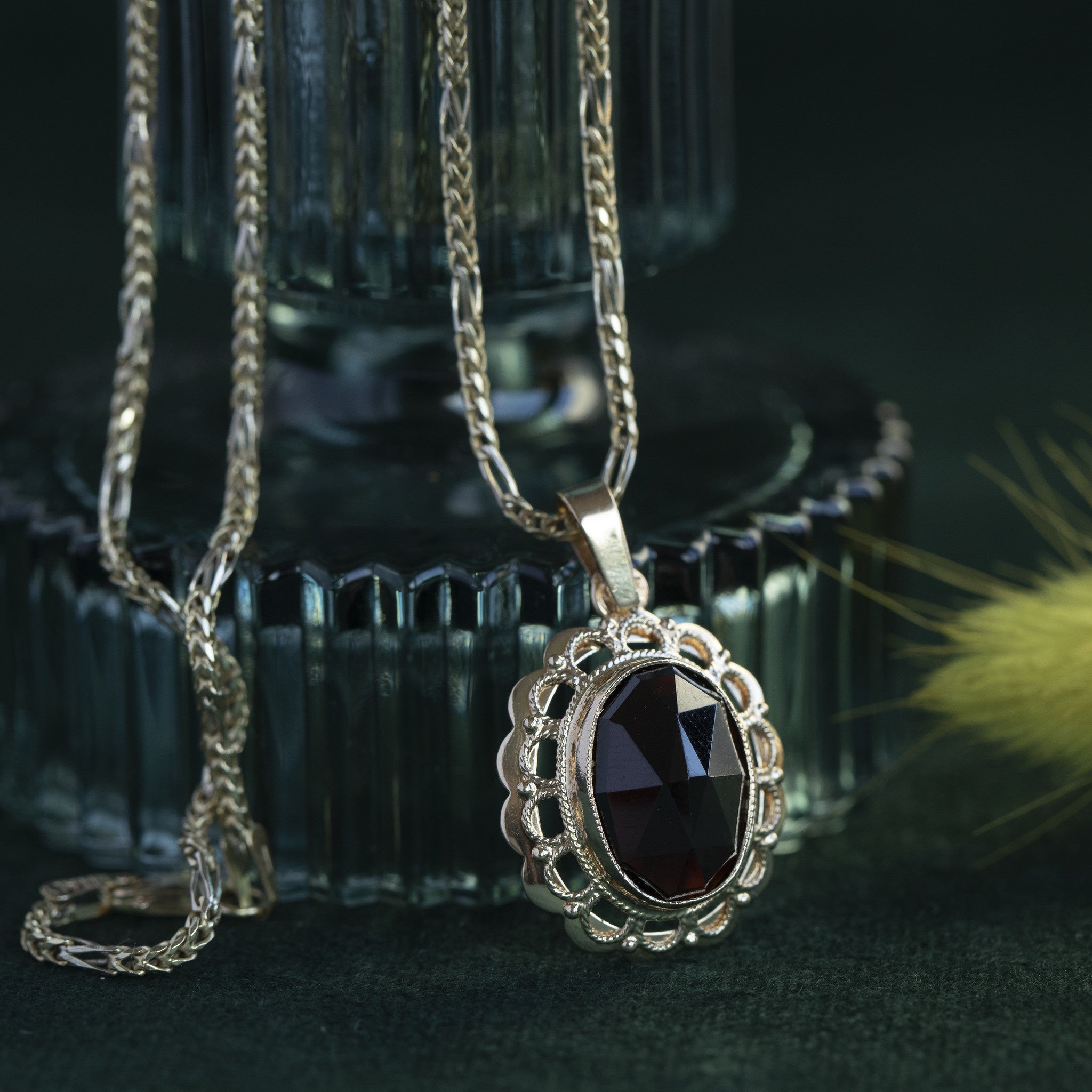 Gold fantasy necklace 14 kt