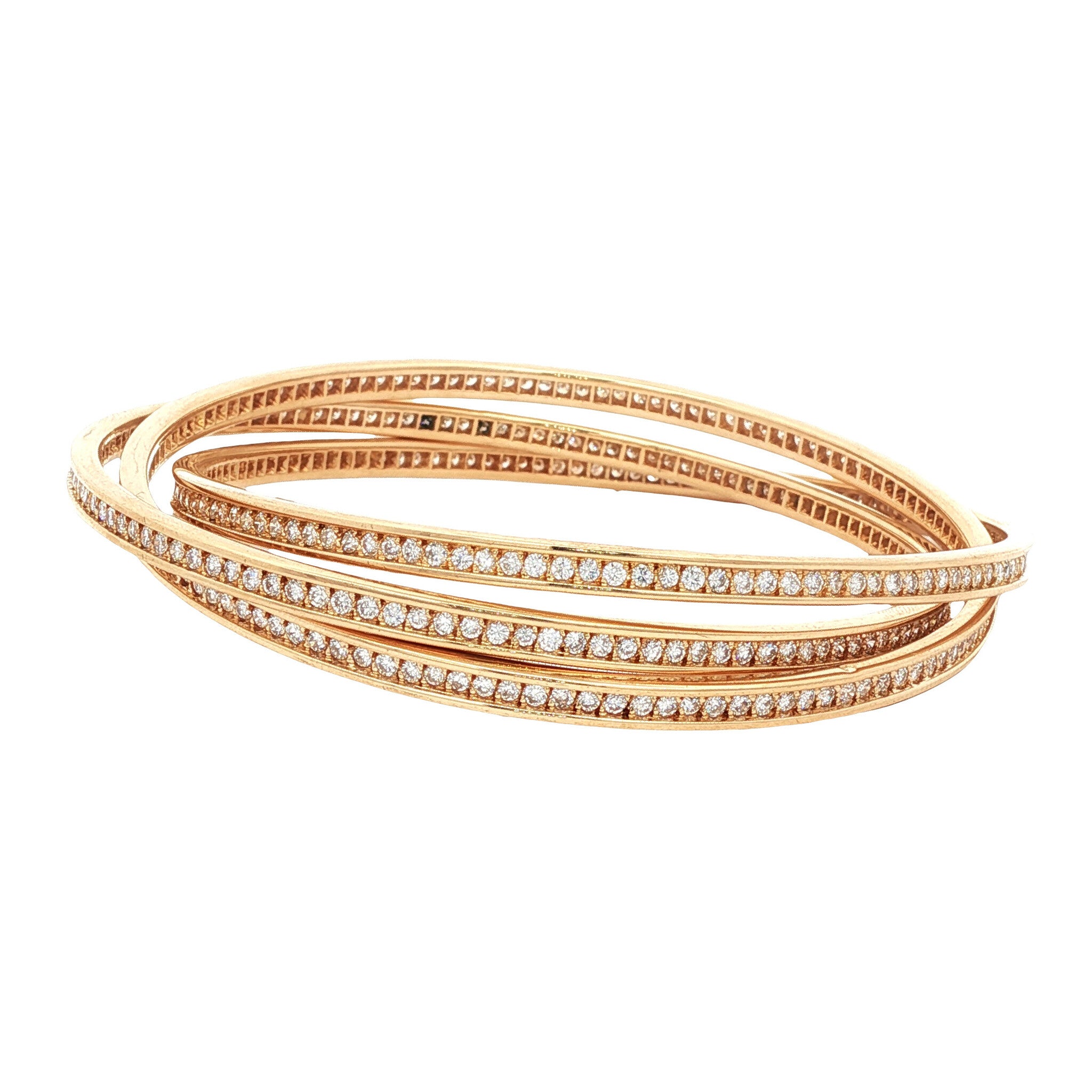 Gouden Cartier Trinity armband met diamant 18 kt