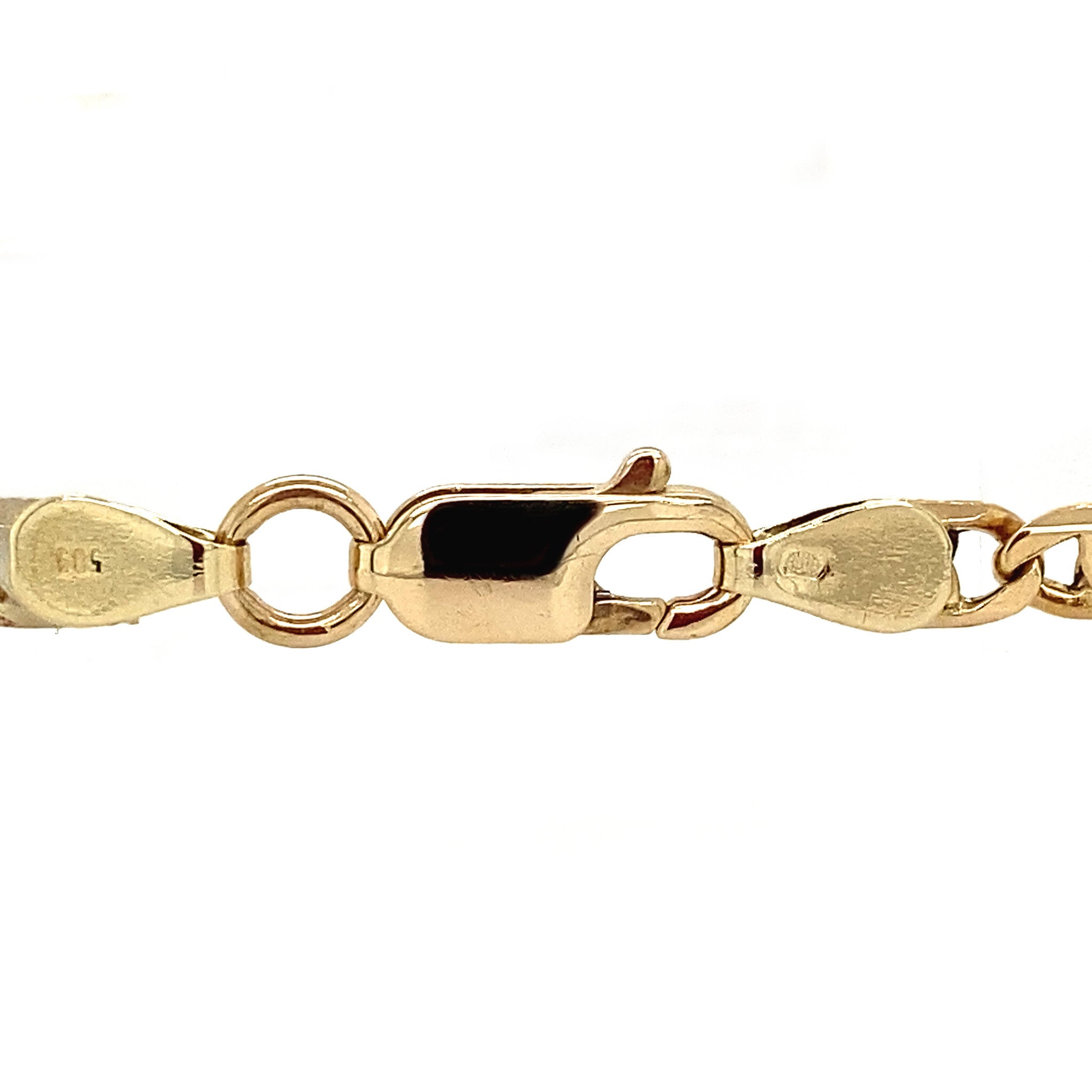 Vintage gouden fantasie armband 14 krt