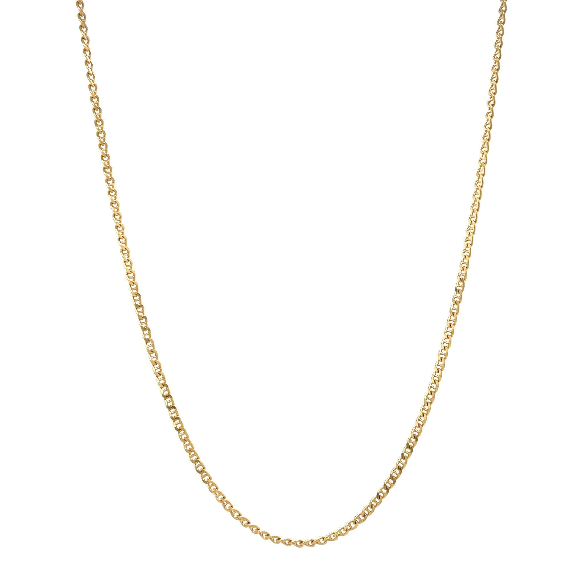 Vintage gold nautical necklace 18 kt