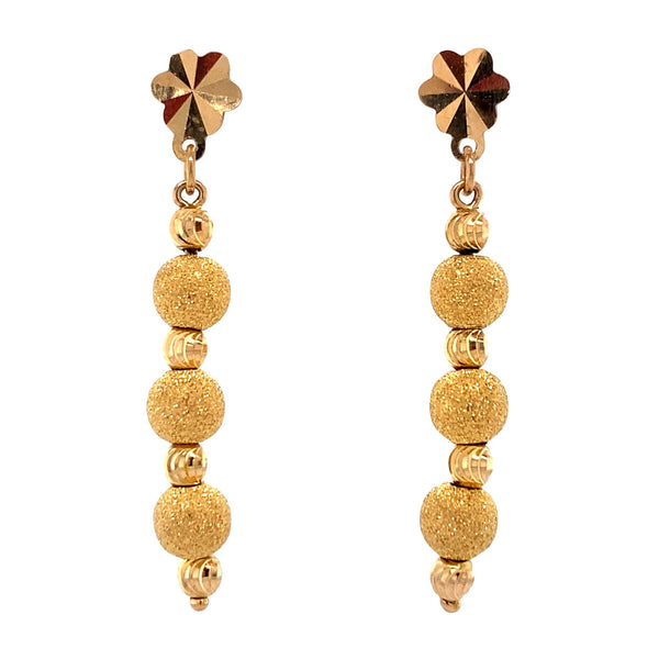 20 kt gold vintage fantasy earrings