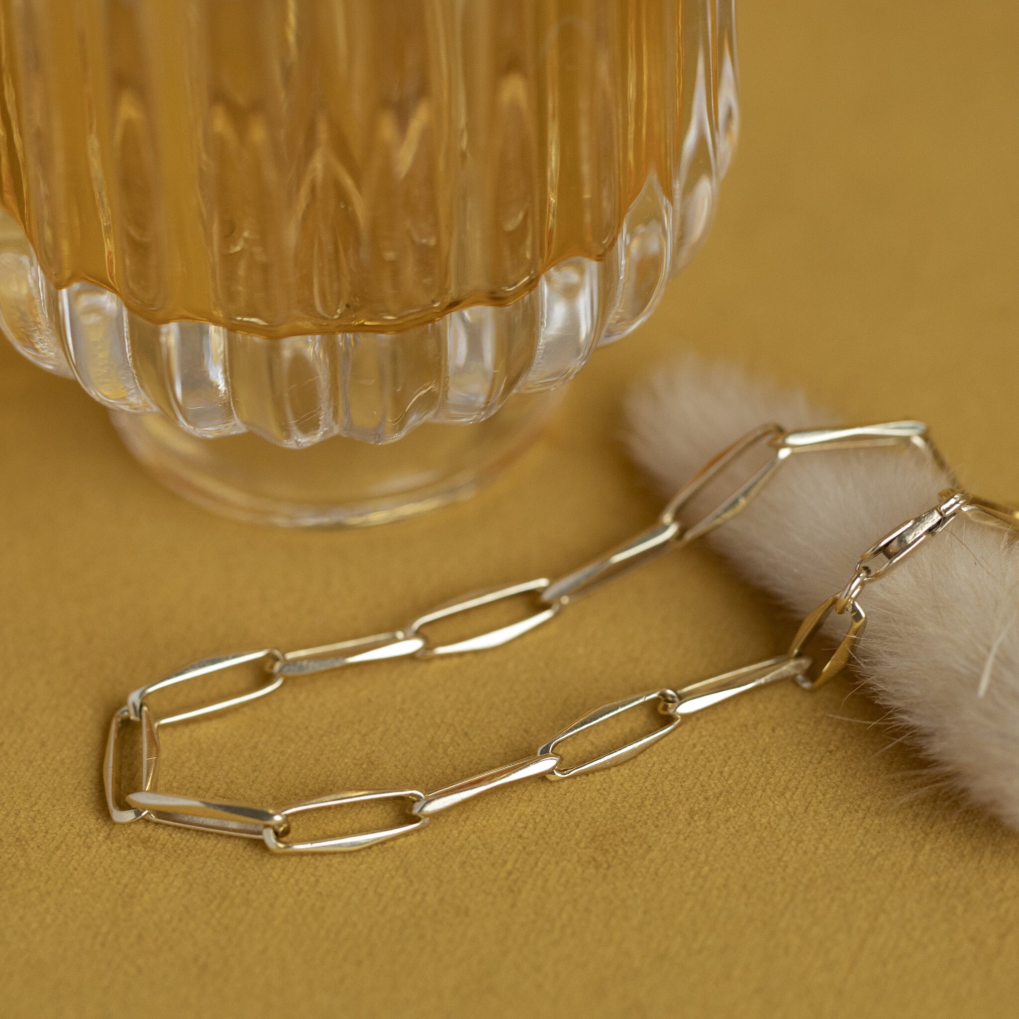 Vintage gouden Closed for ever armband 14 krt