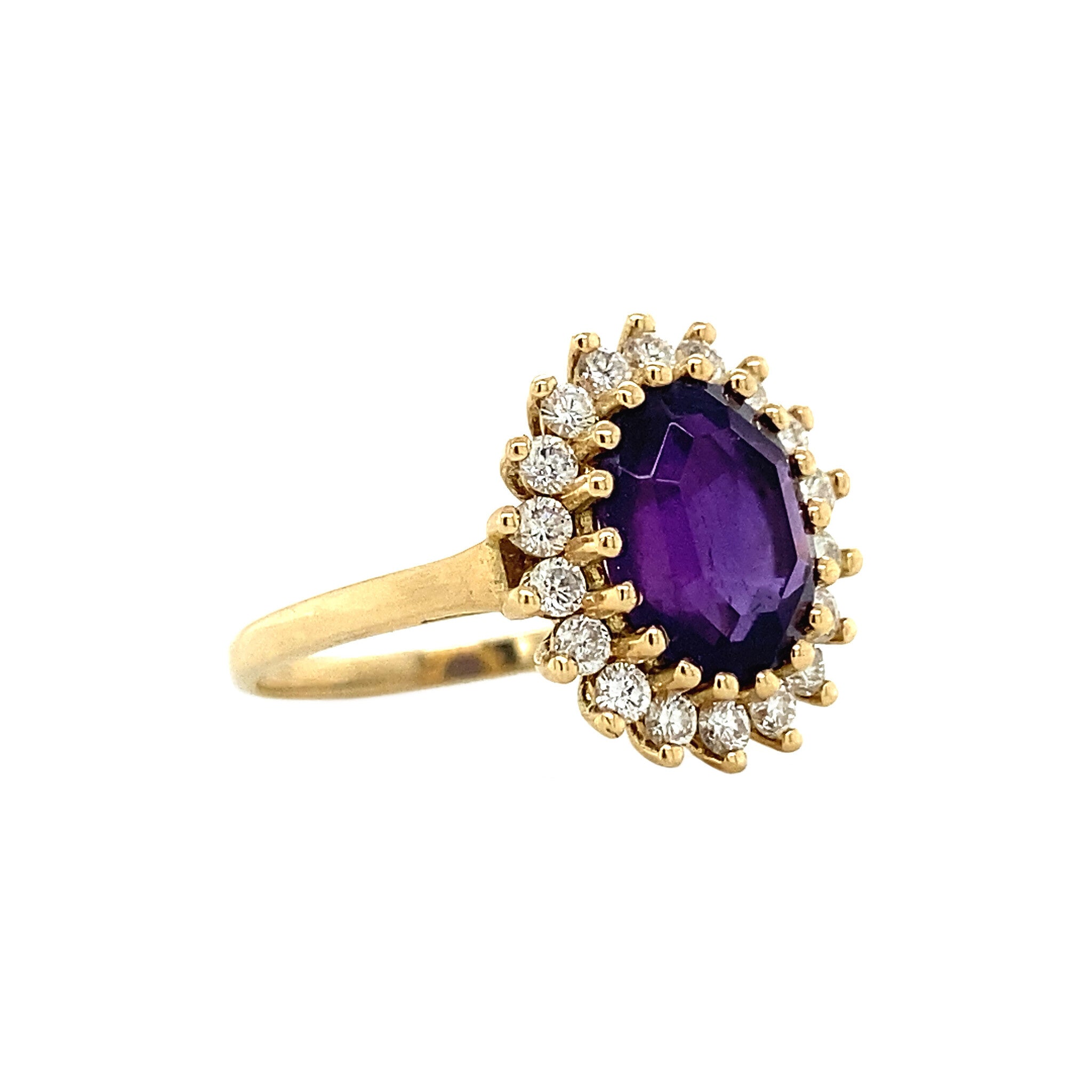 Lady Di ring 14 krt - Violet