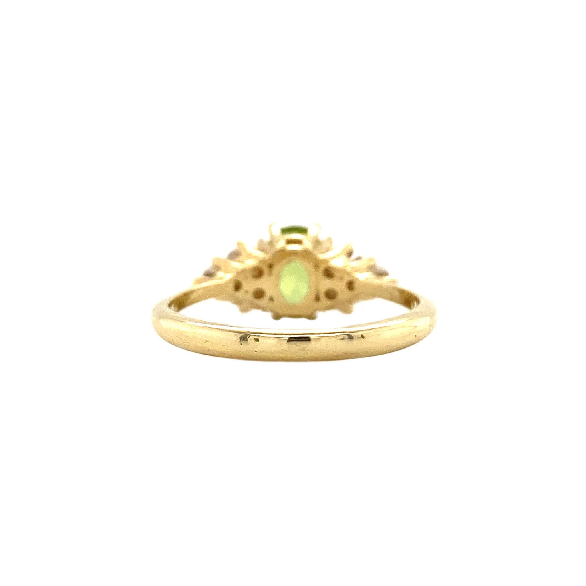 Audrey ring 14 krt - Lime