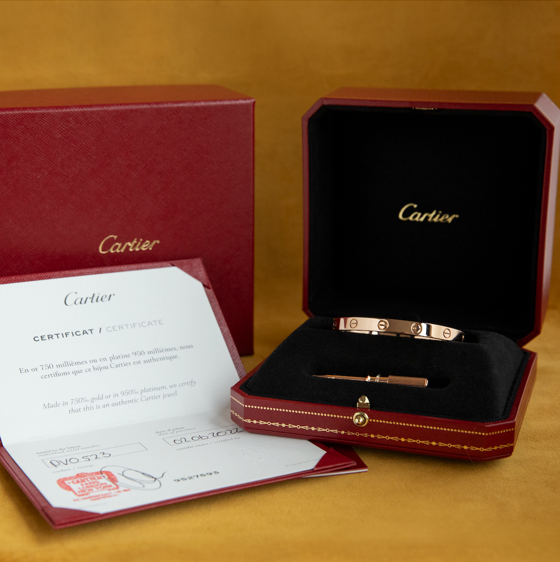 Roségouden Cartier armband 18 krt