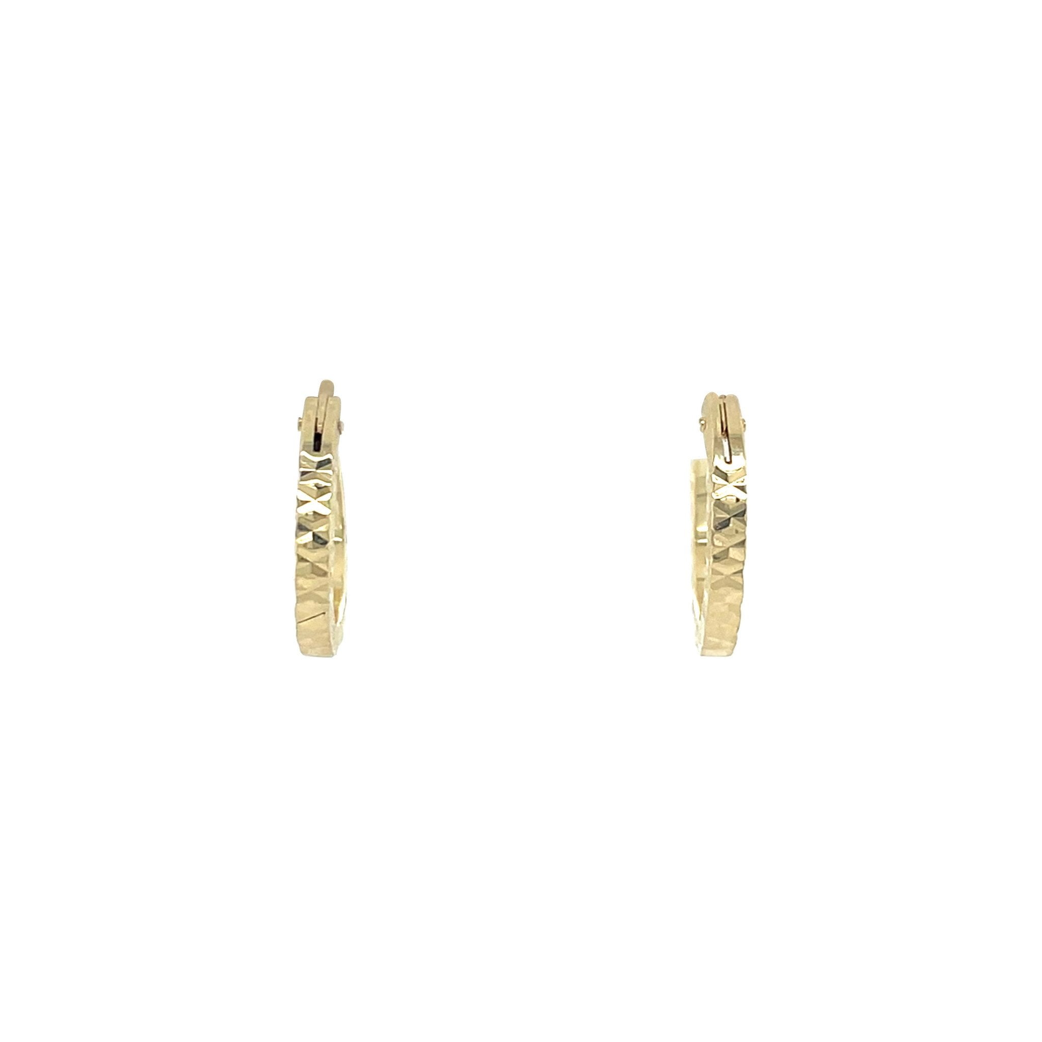 Vintage gold fantasy earrings, 14 kt