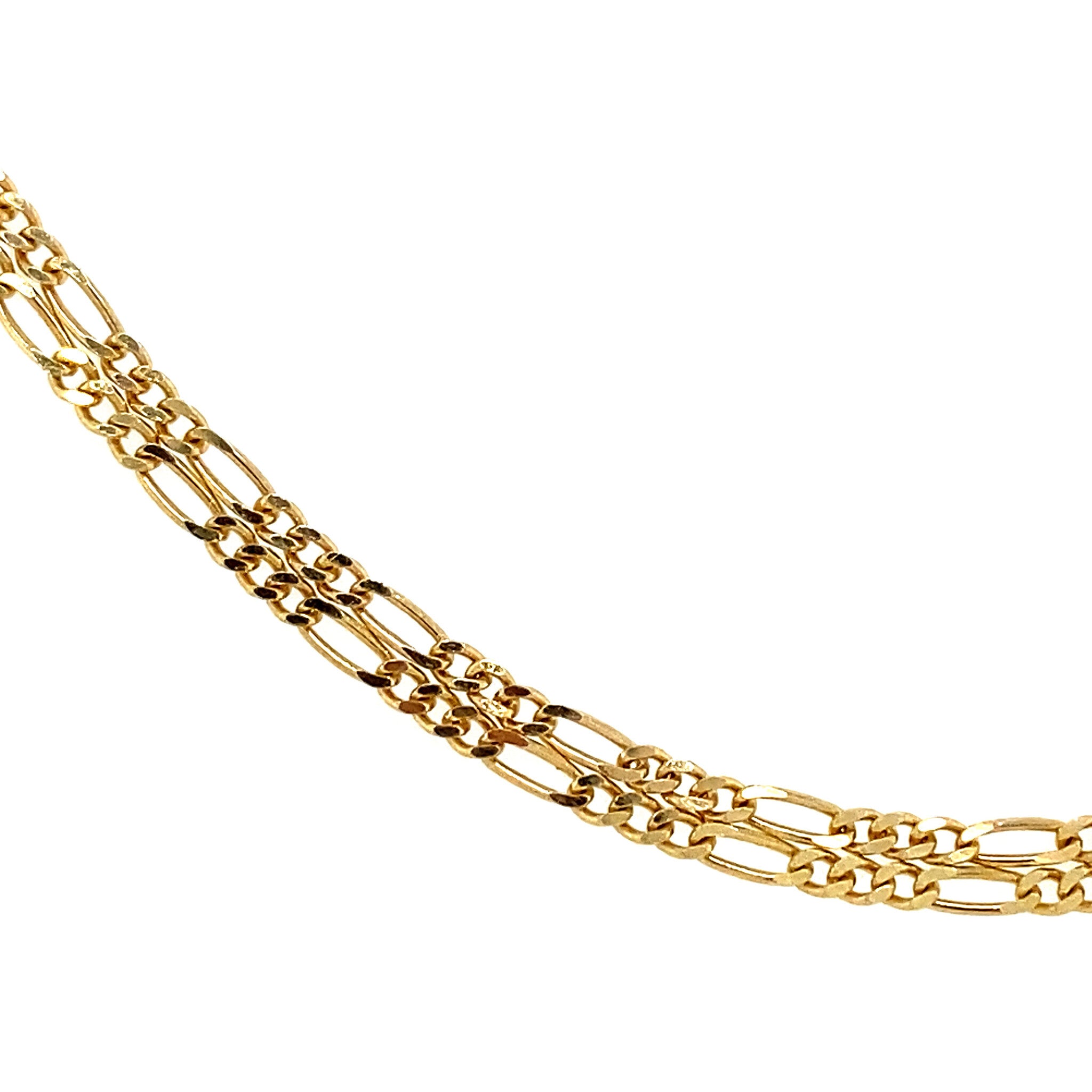 Gouden figaro collier 14 krt